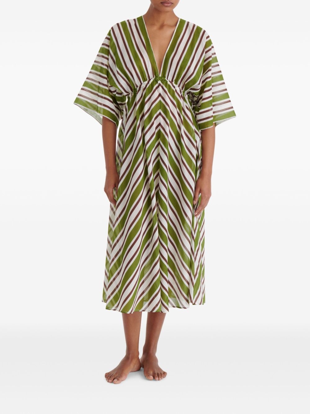 Summer striped dress - 2