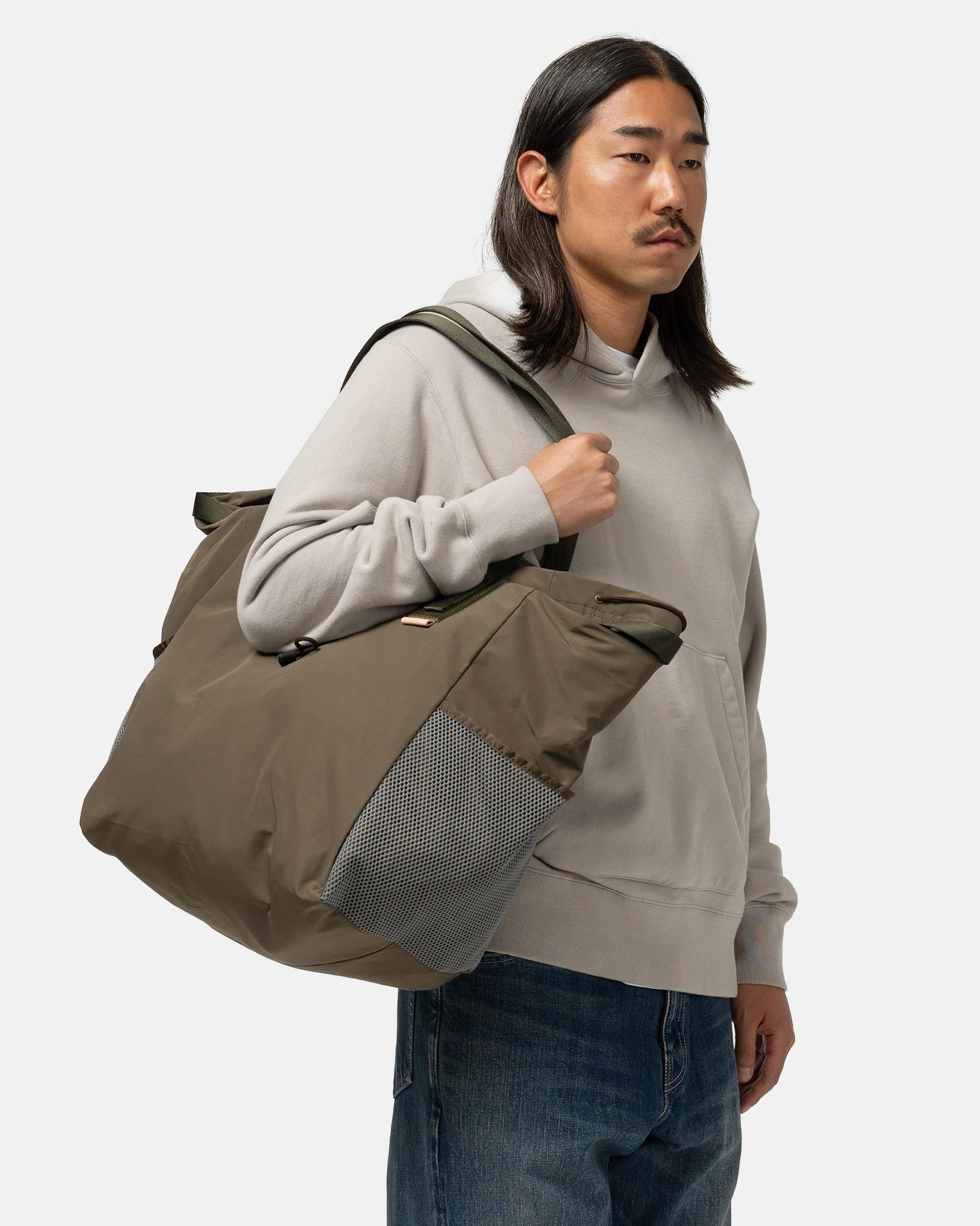 Functional Tote Bag Khaki - 2