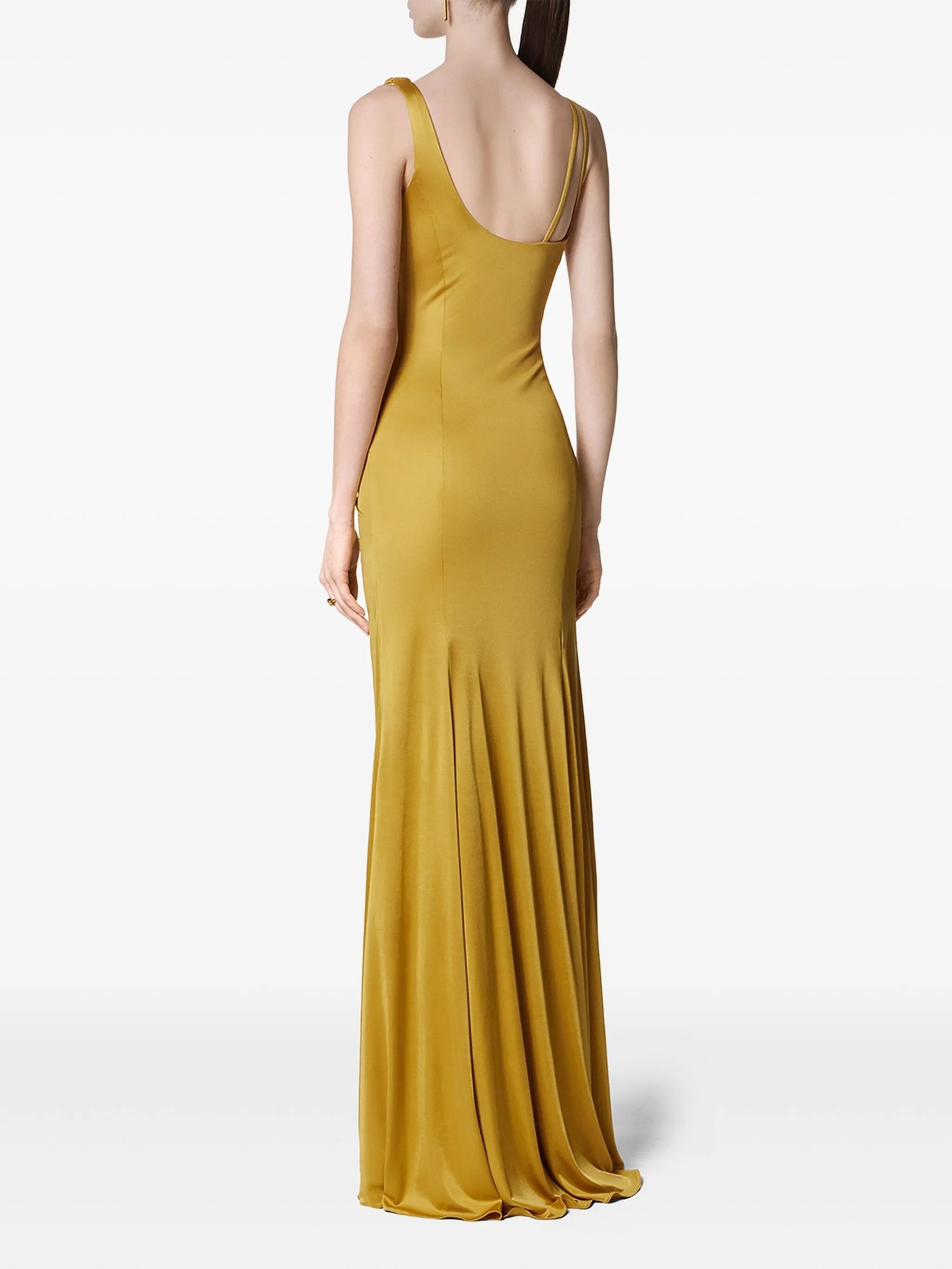 Versace Ruched Evening Gown - 2