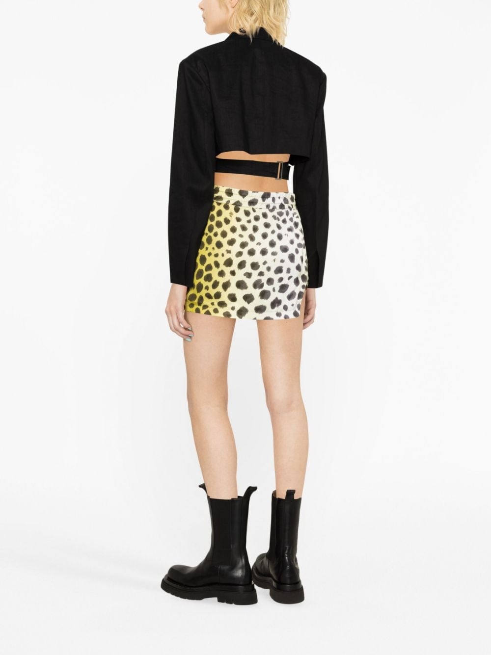cheetah print miniskirt - 4