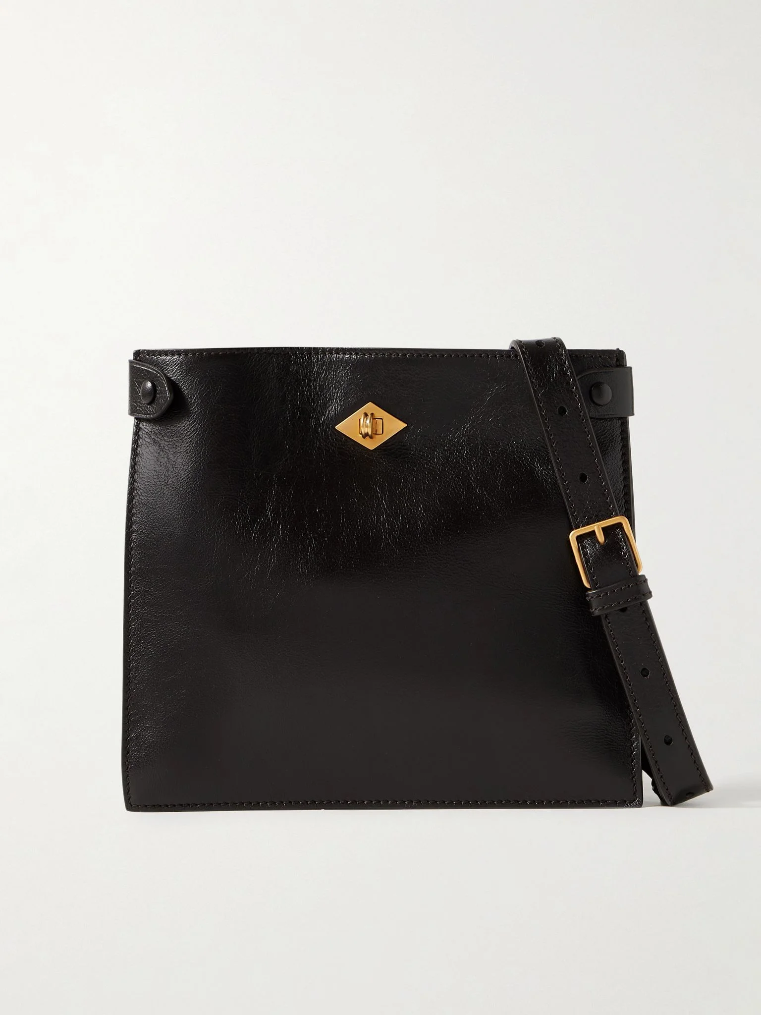 Stowaway leather shoulder bag Chocolate - 1