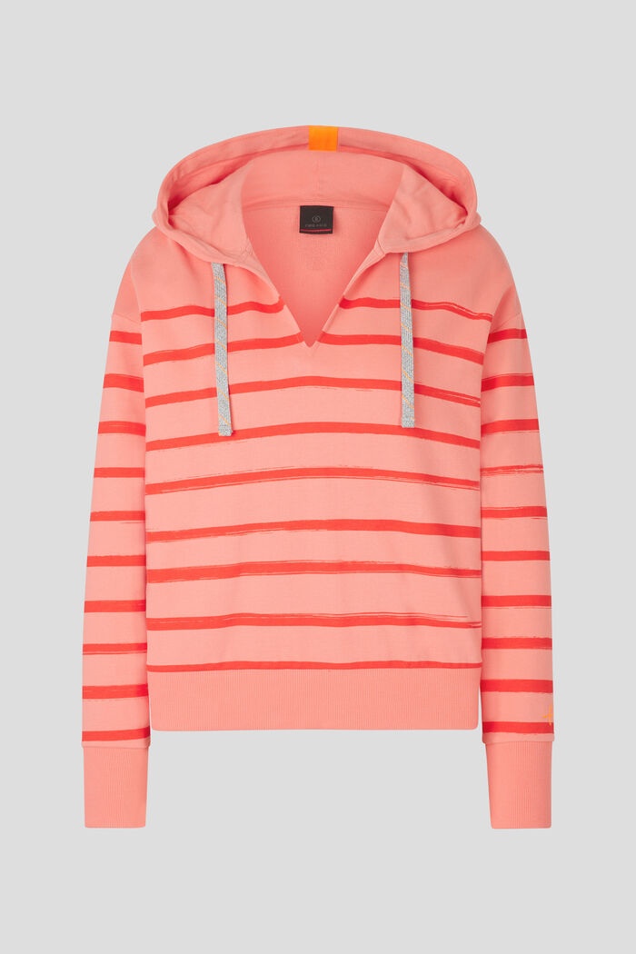 Dawn Hoodie in Apricot/Red - 1