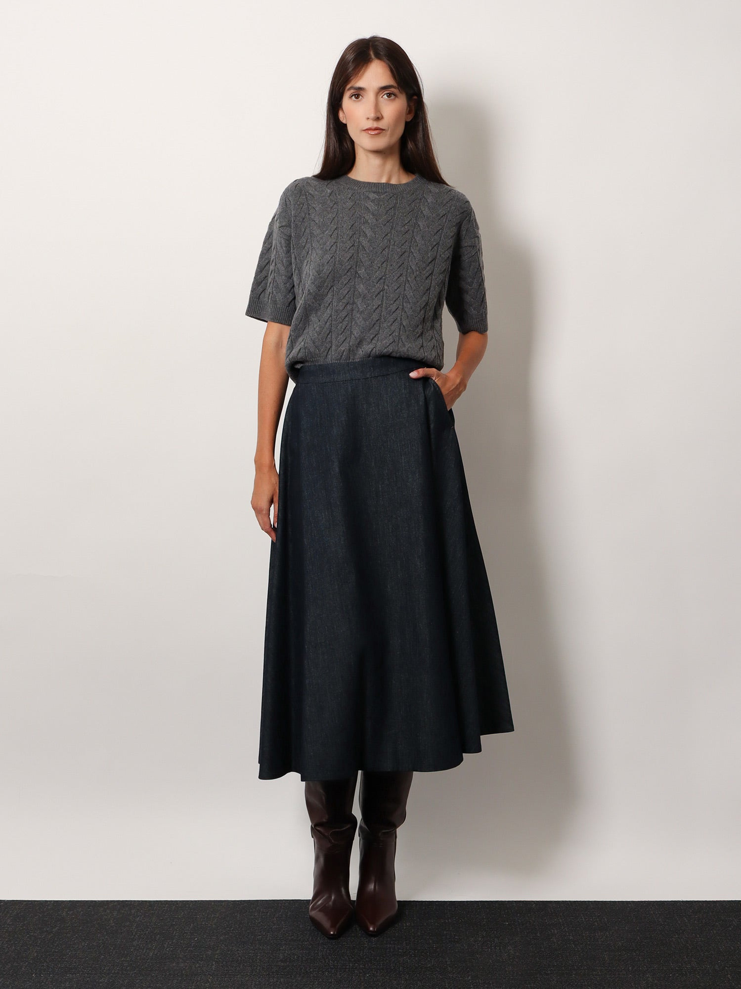 Dominus Wool Sweater With Cable Knit - 2
