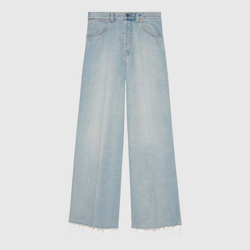 Denim pant with label 1