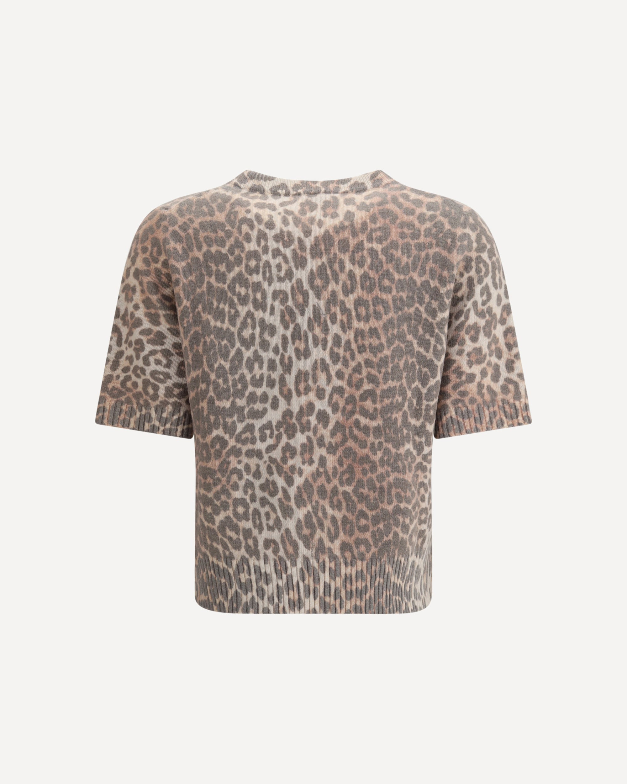 Leopard print short sleeve Sweater - 2