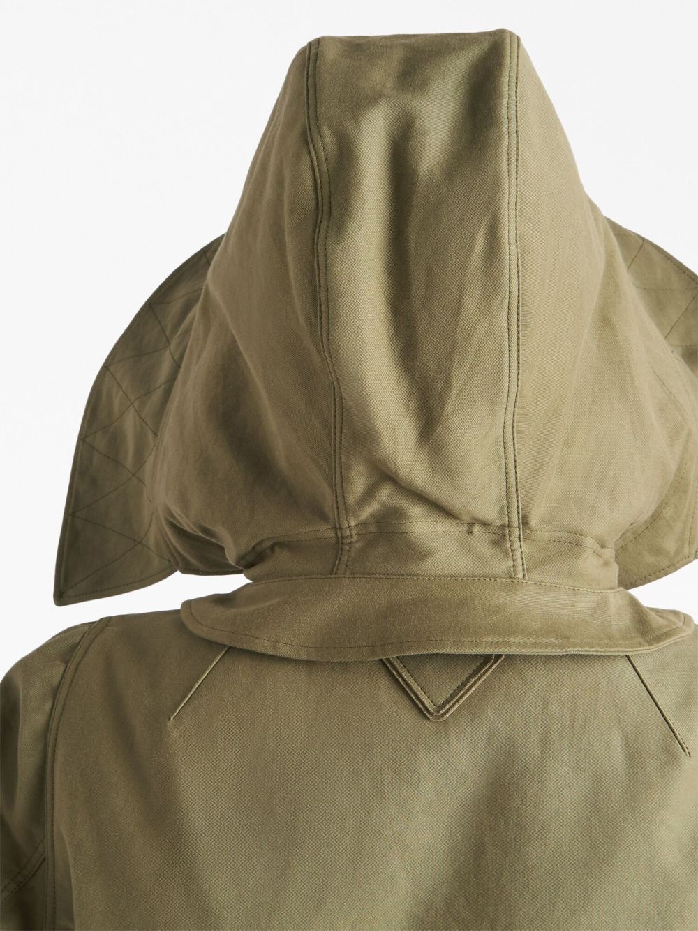 button-up cropped hooded jacket - 6