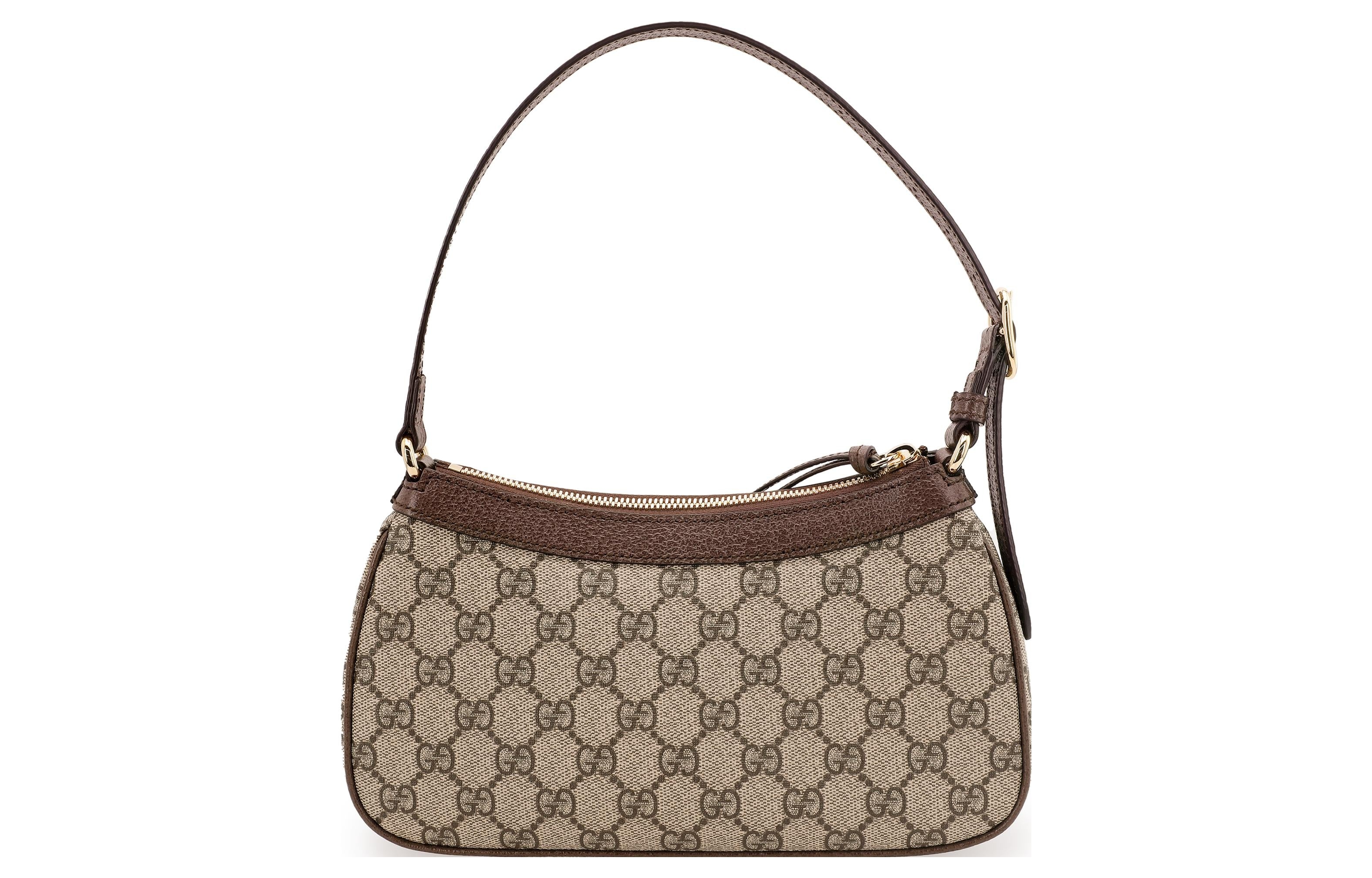 (WMNS) Gucci Ophidia Small Handbag 'Beige Ebony' 735145-KAAAD-8358 - 3