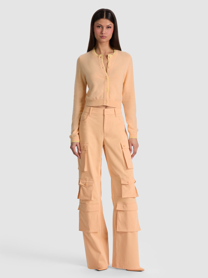 DOLLIE TWO TONE CASHMERE CARDIGAN 3