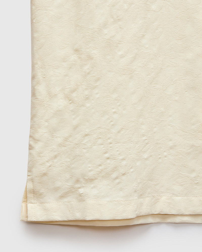 "Jungle Jacquard" Aloha Shirt in White 7