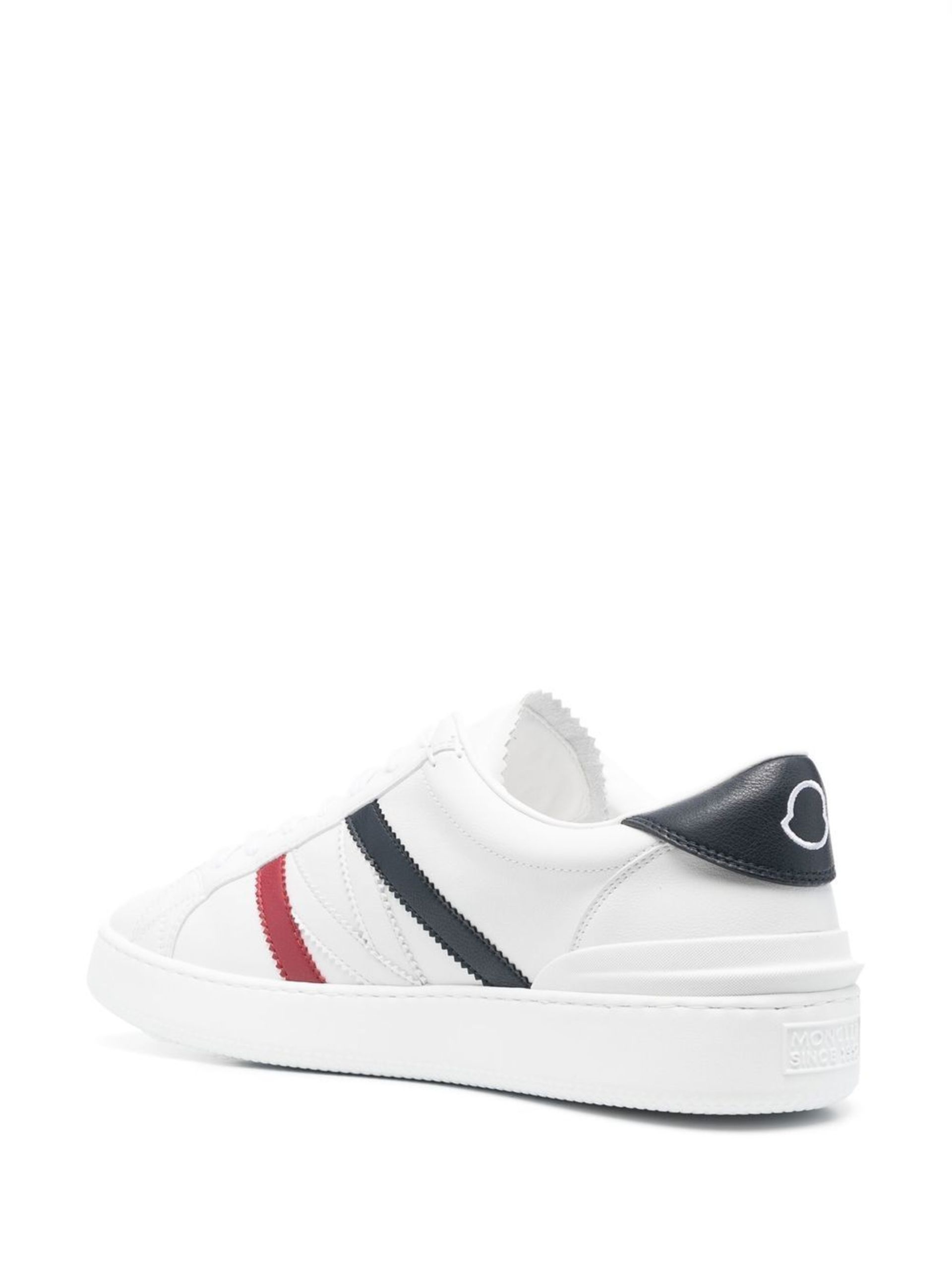 White Monaco M Faux-Leather Sneakers - 3