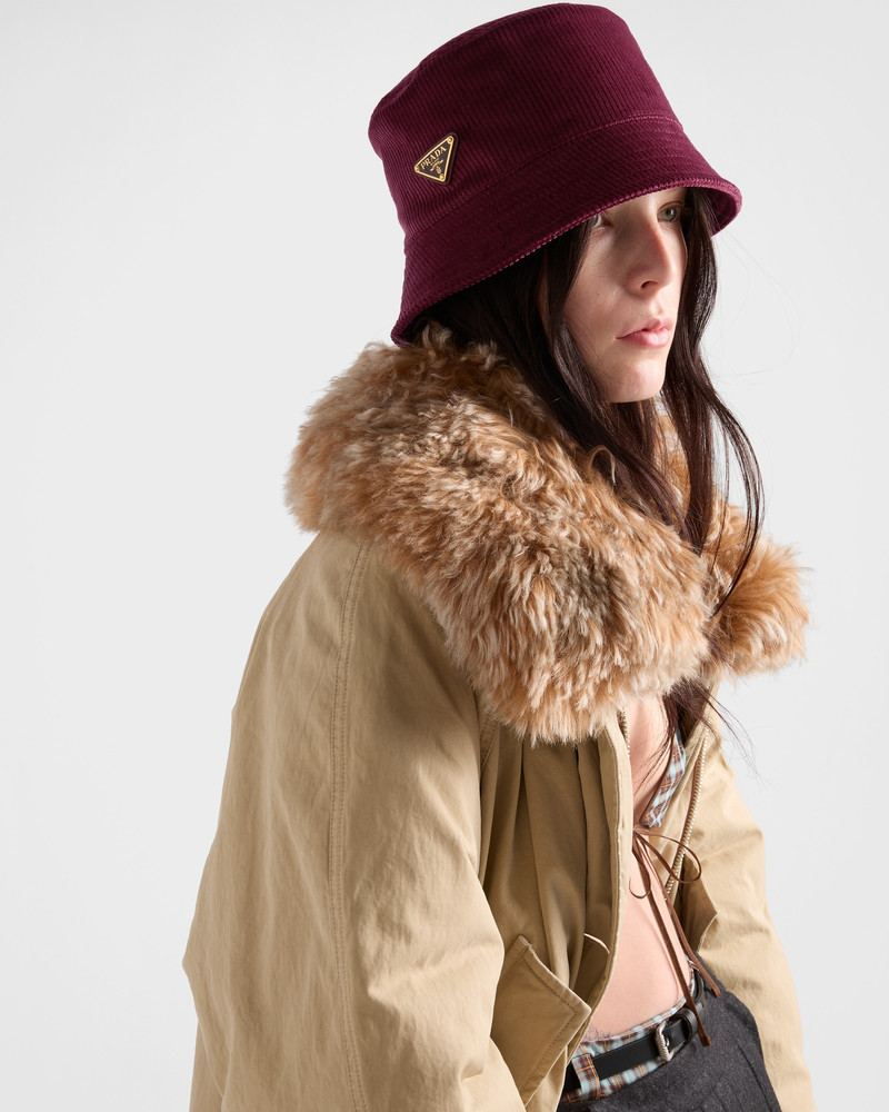 Prada Corduroy bucket hat outlook