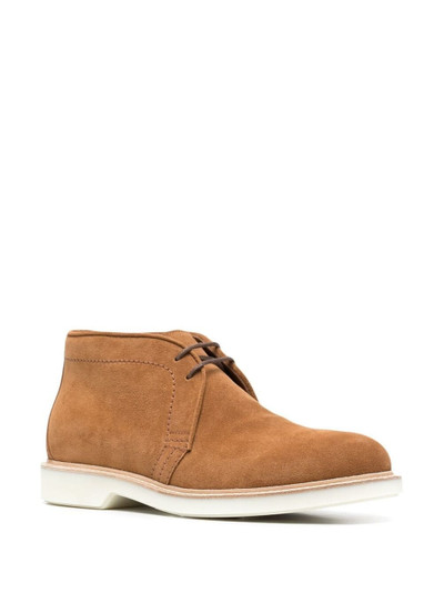 Brunello Cucinelli lace-up suede boots outlook