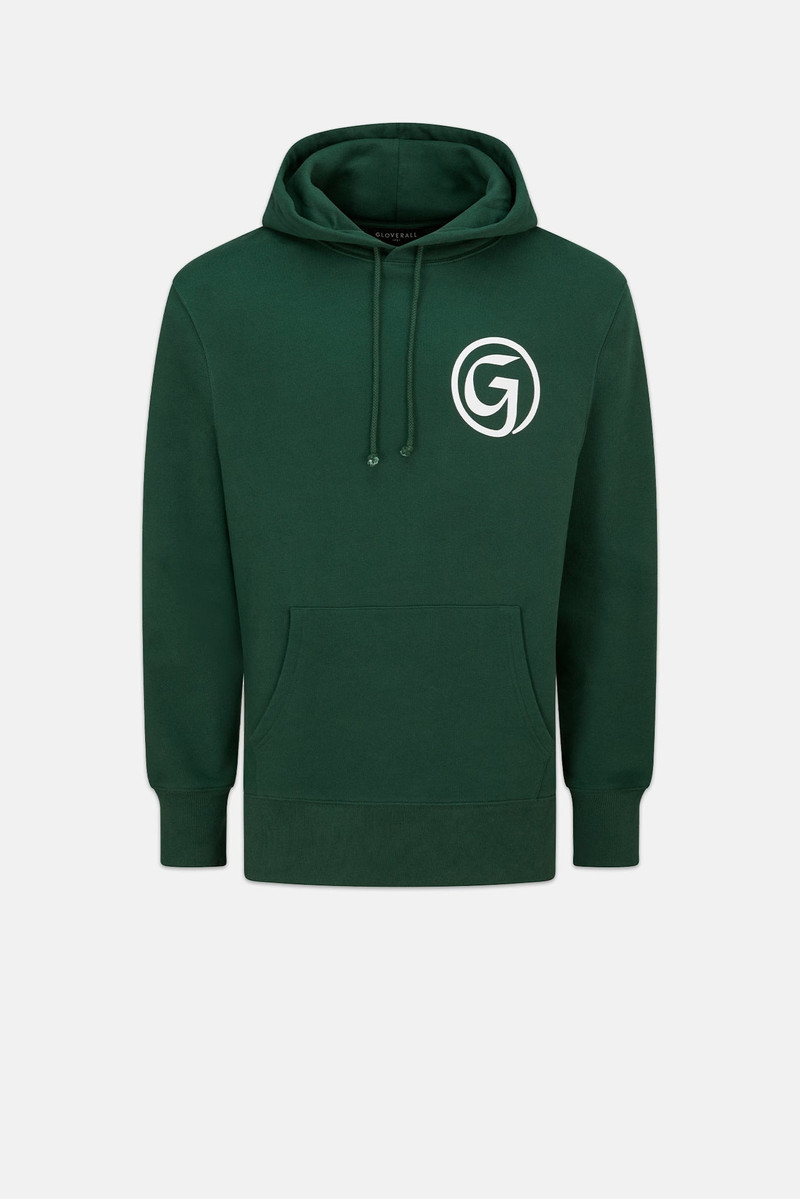 Unisex 'G' Print Hoodie Green 1