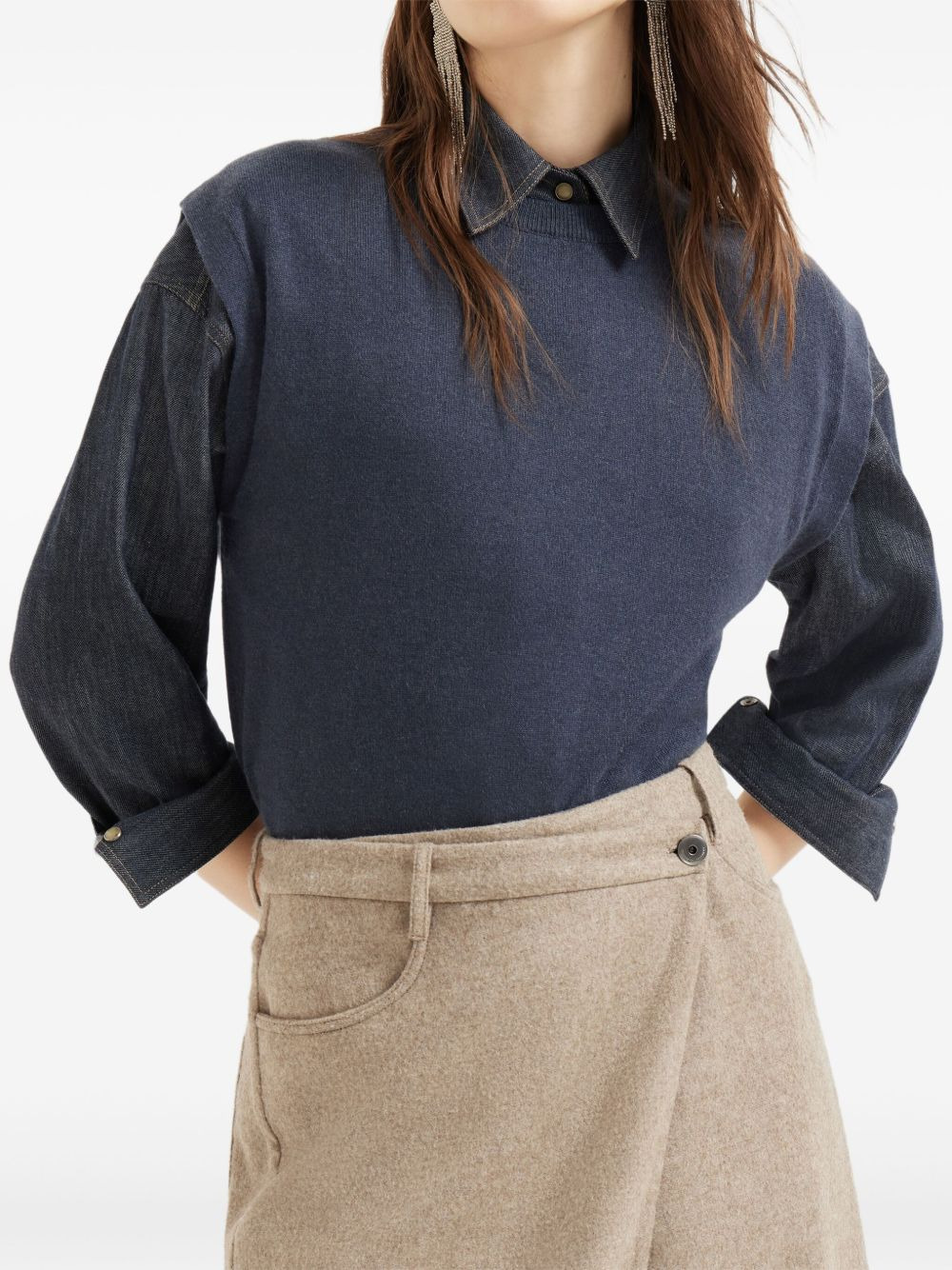 crew-neck cashmere sweater - 4