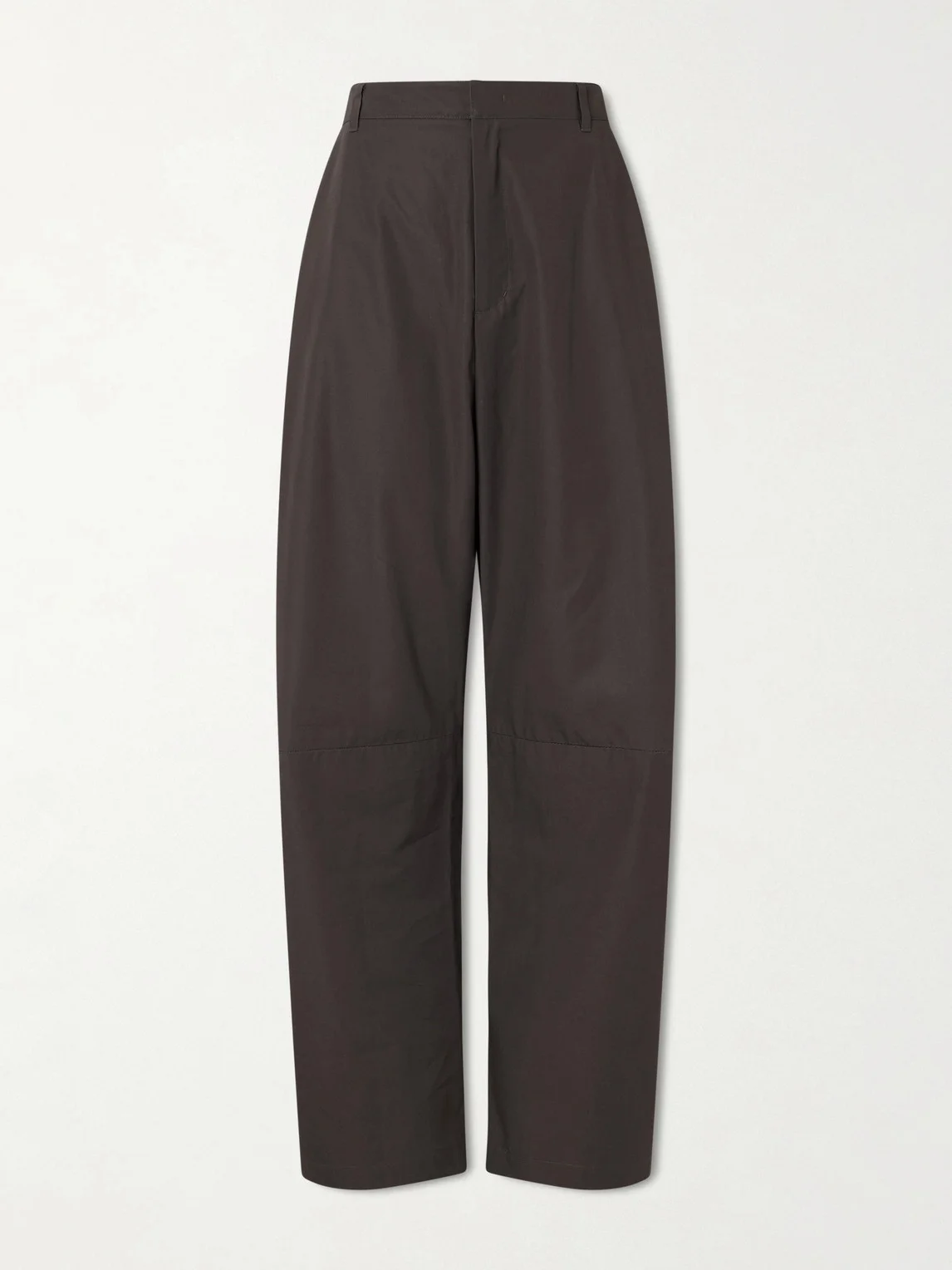 Barrel-Leg Cotton Trousers - 1