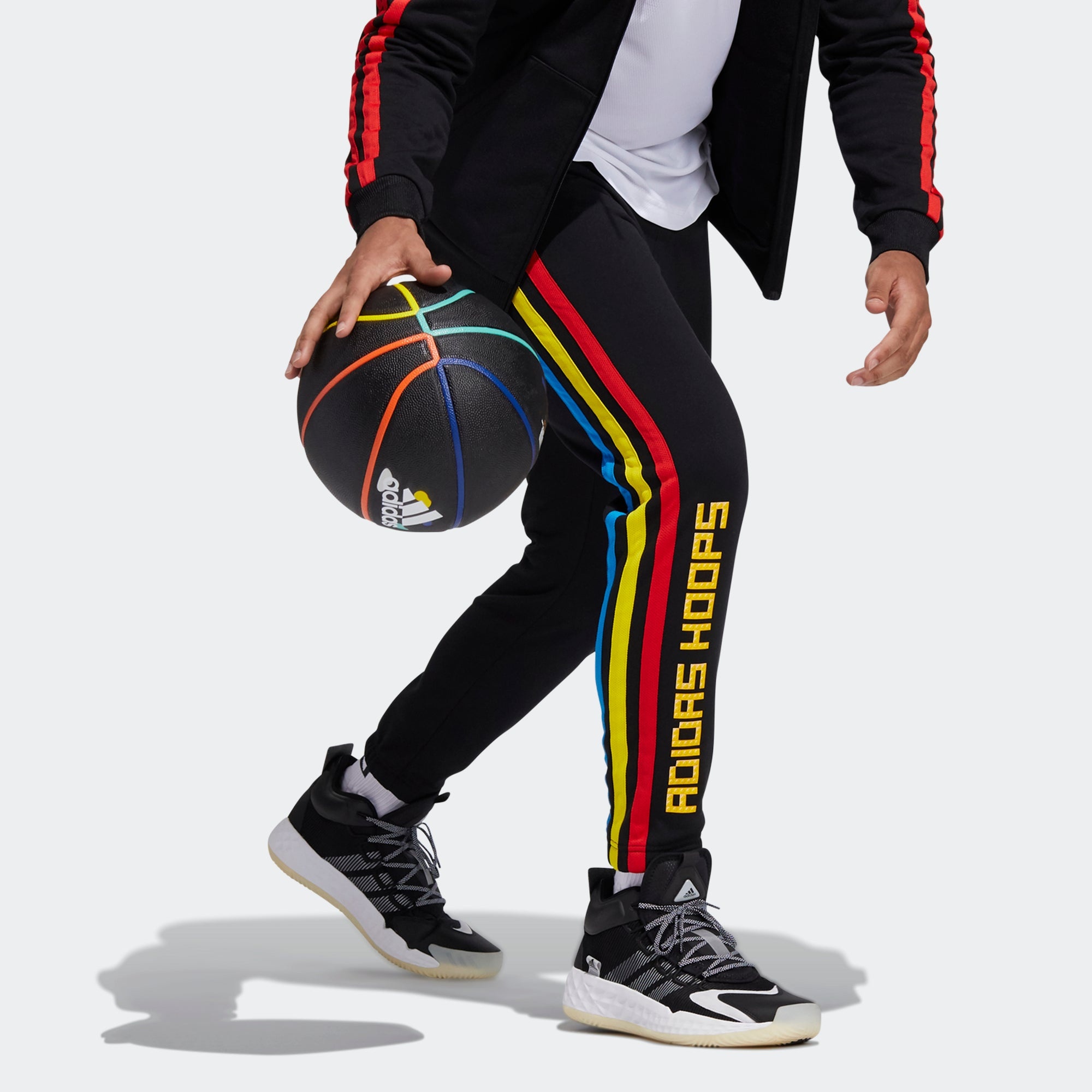 adidas x LEGO Basketball Pants 'Black Multi' H51238 - 4