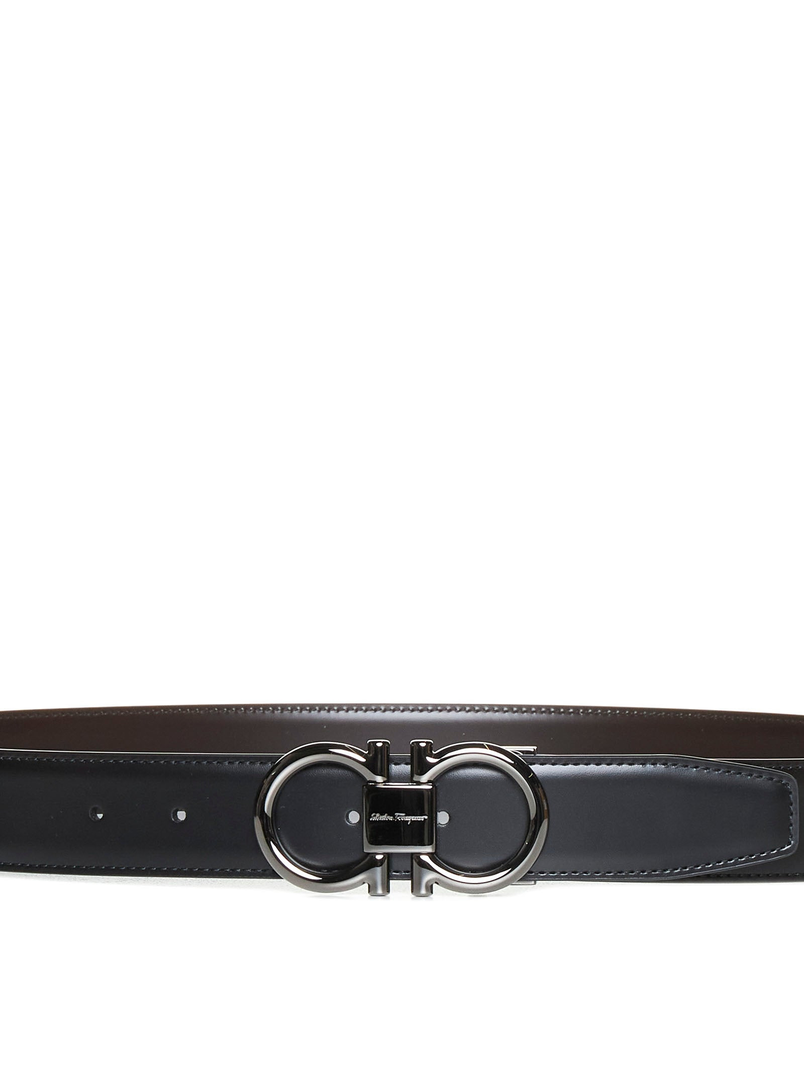 Gancini reversible leather belt - 2