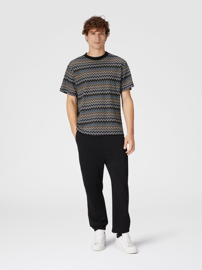 Missoni T-shirt with zig zag motif and back logo outlook
