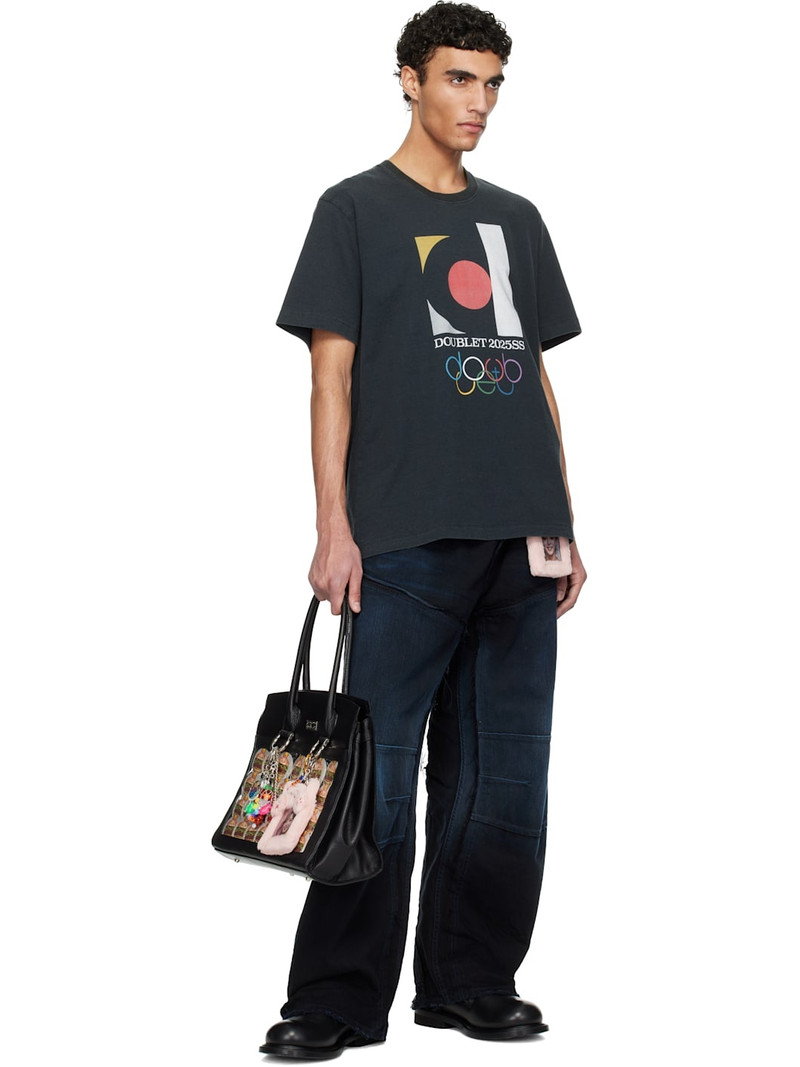 doublet Black 'DOUBLET2025SS' Logo T-shirt outlook