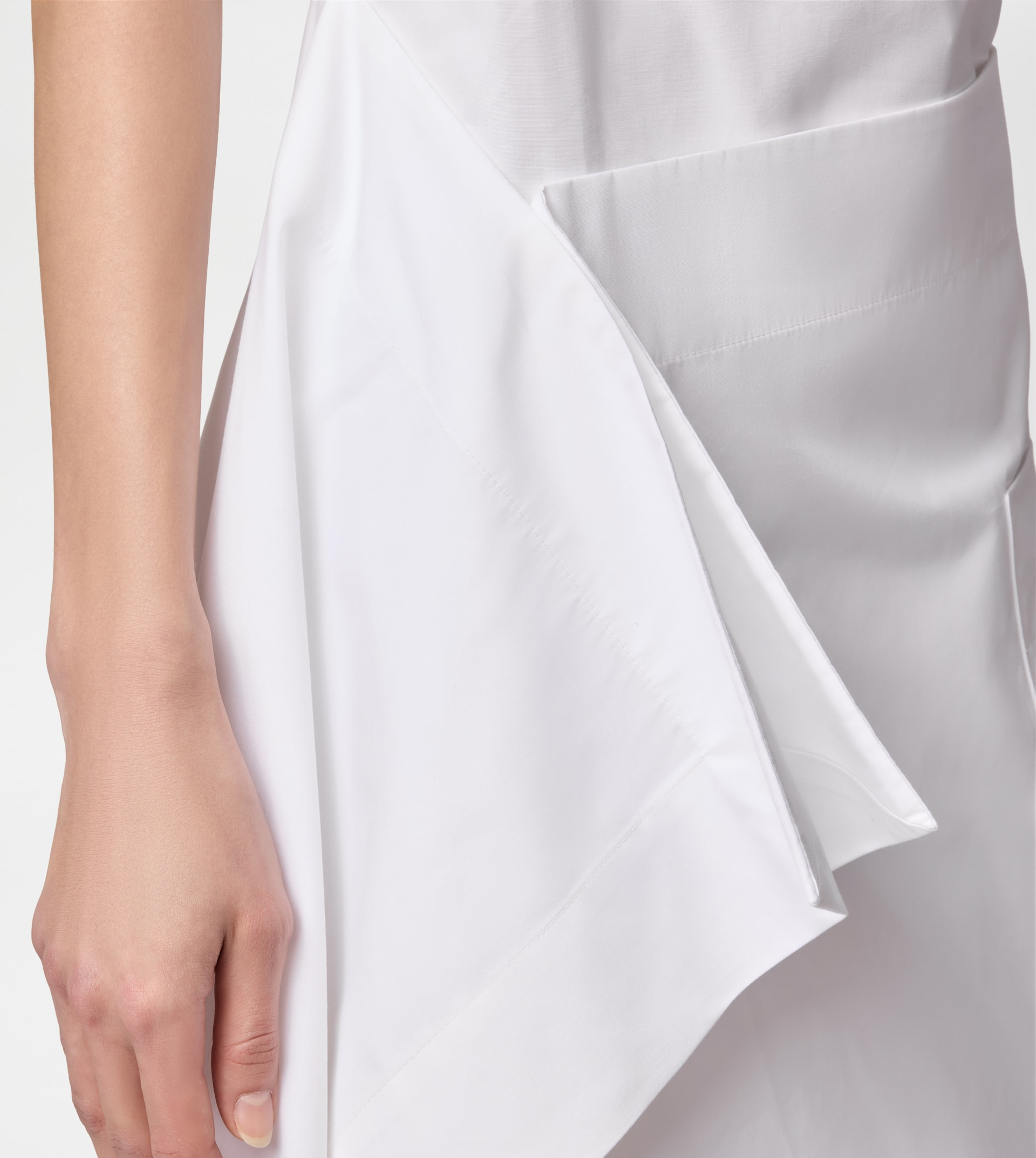 DRESS IN POPLIN - WHITE - 6