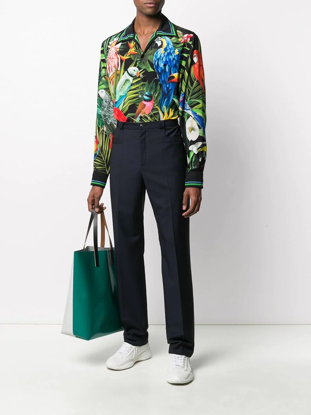 parrot print Hawaii shirt - 2