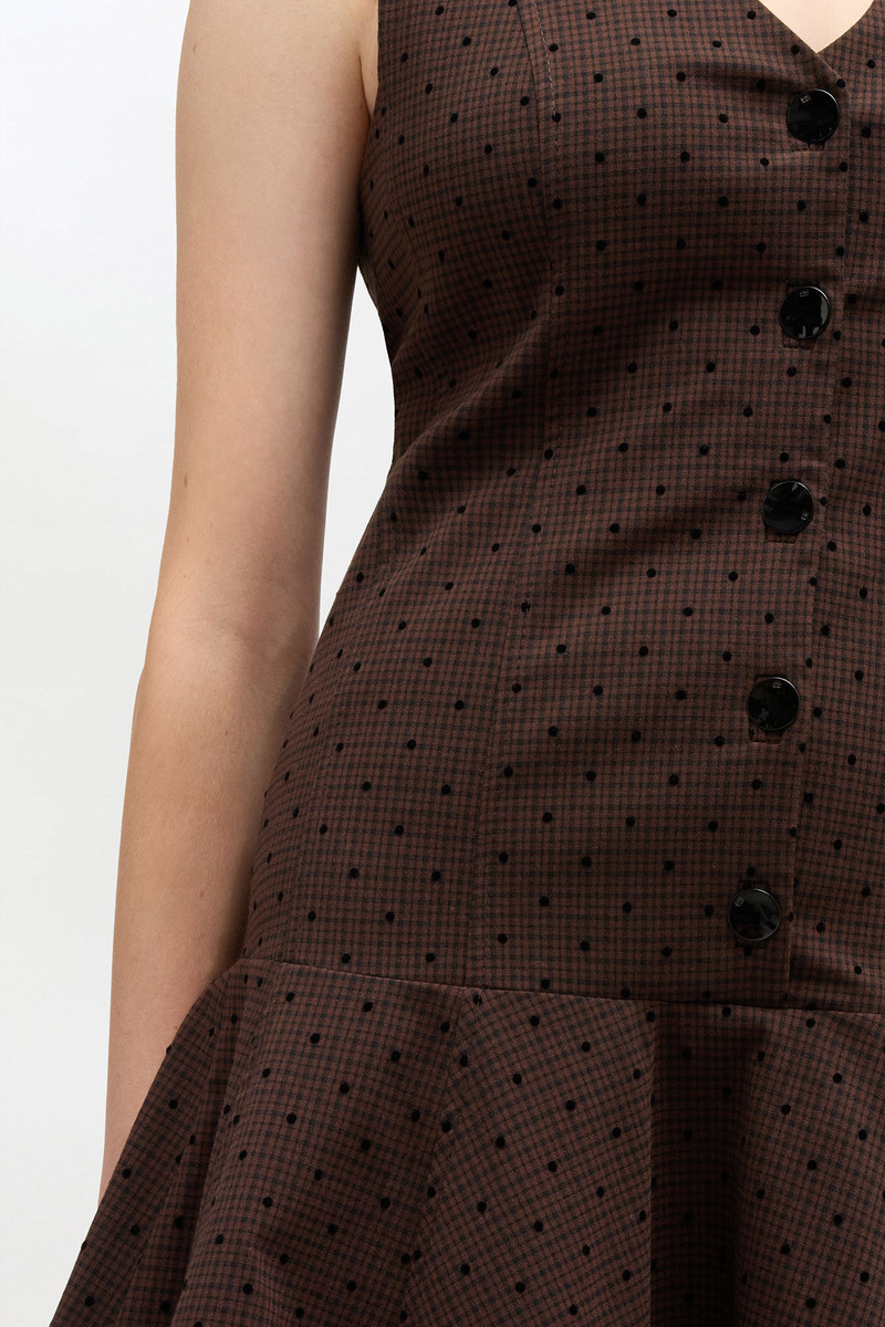 FLOCK CHECK SUITING DRESS 4