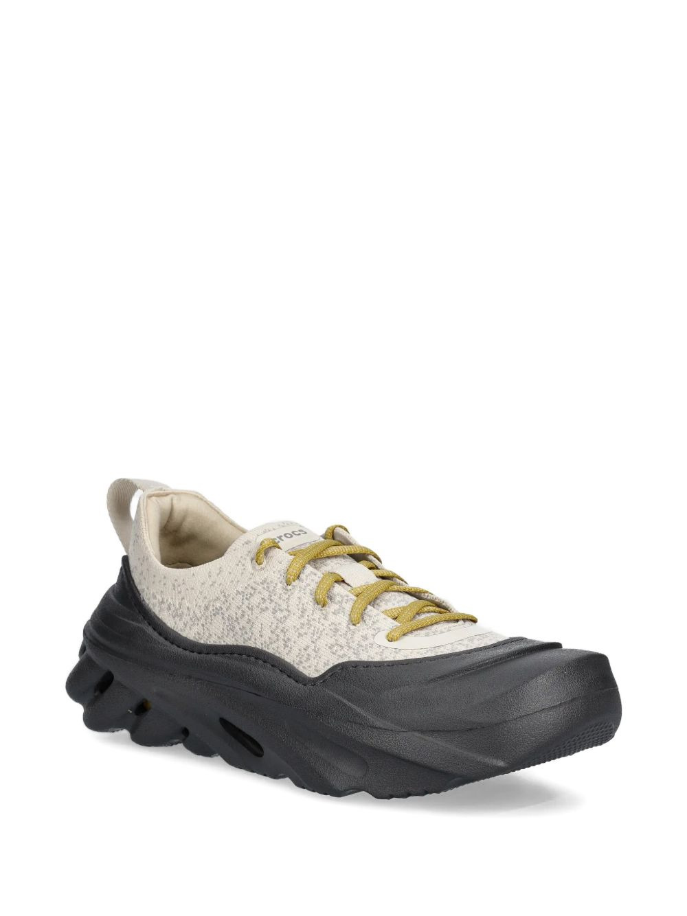 lace-up speckled sneakers - 2