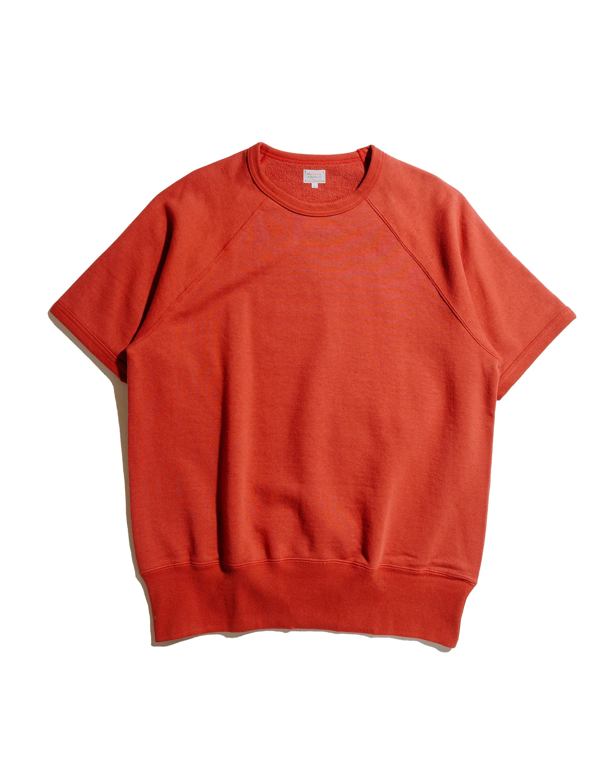 The Real McCoy’s MC24120 9 Oz. Loopwheel S/S Sweatshirt Cherry - 1
