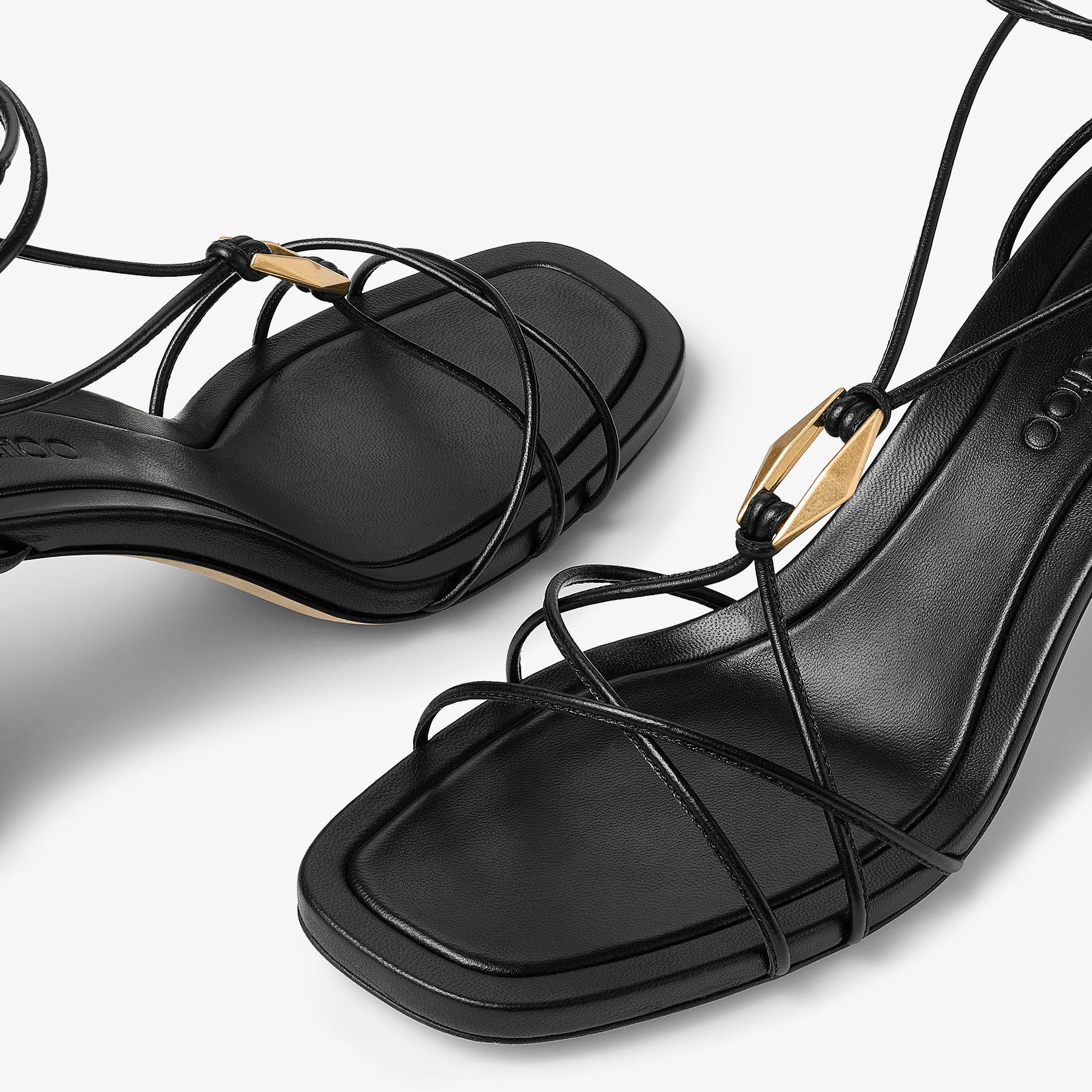 Onyxia 70
Black Nappa Leather Sandals - 3