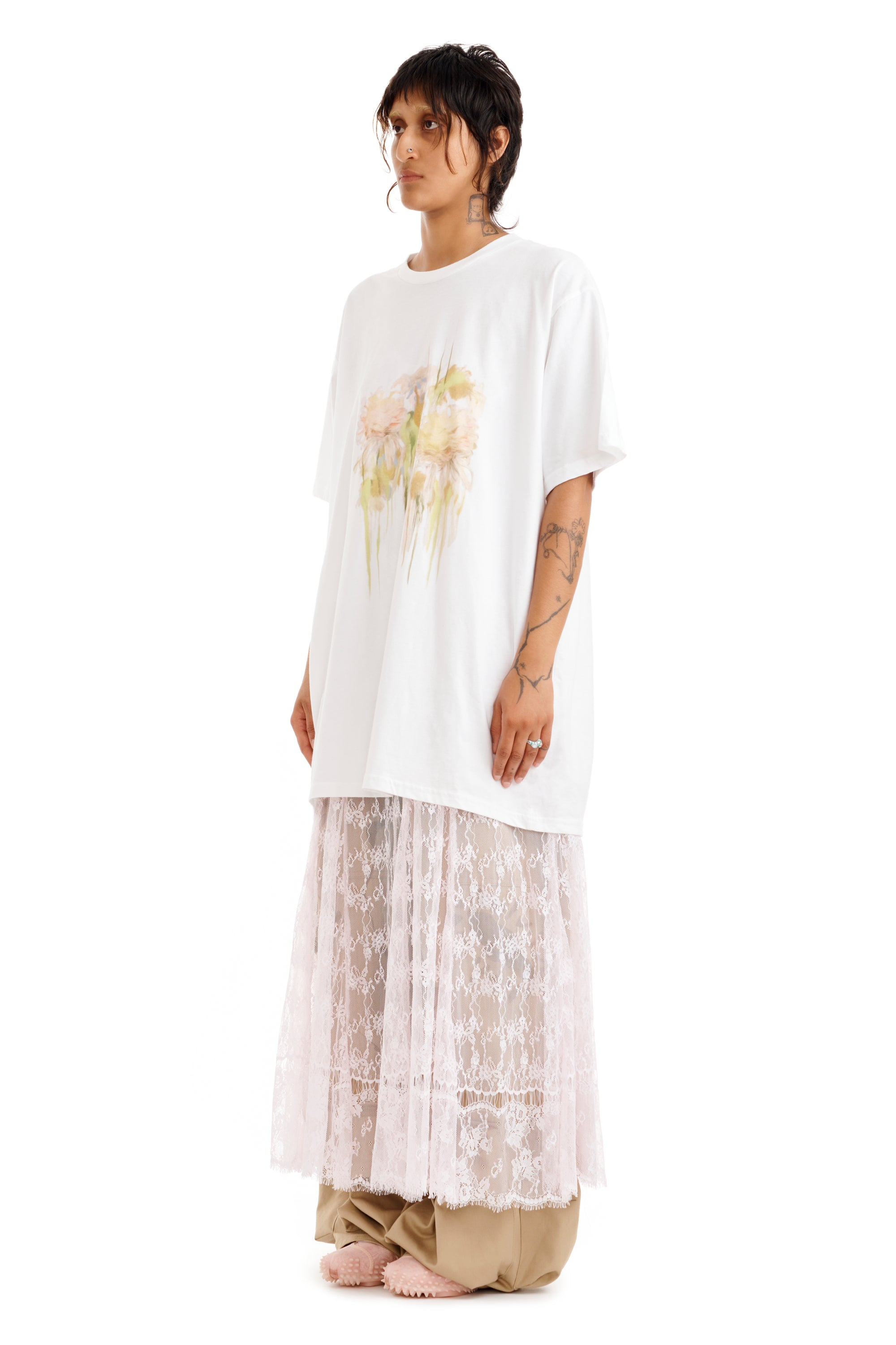 FLOWER DRIP GRAPHIC TEE - 8
