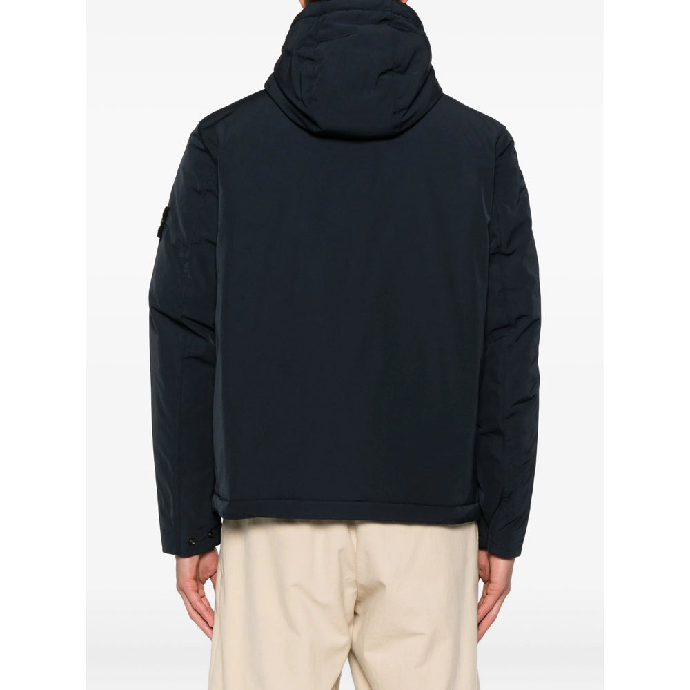 Stone Island Blue Jackets - Hooded Jackets Men - 3