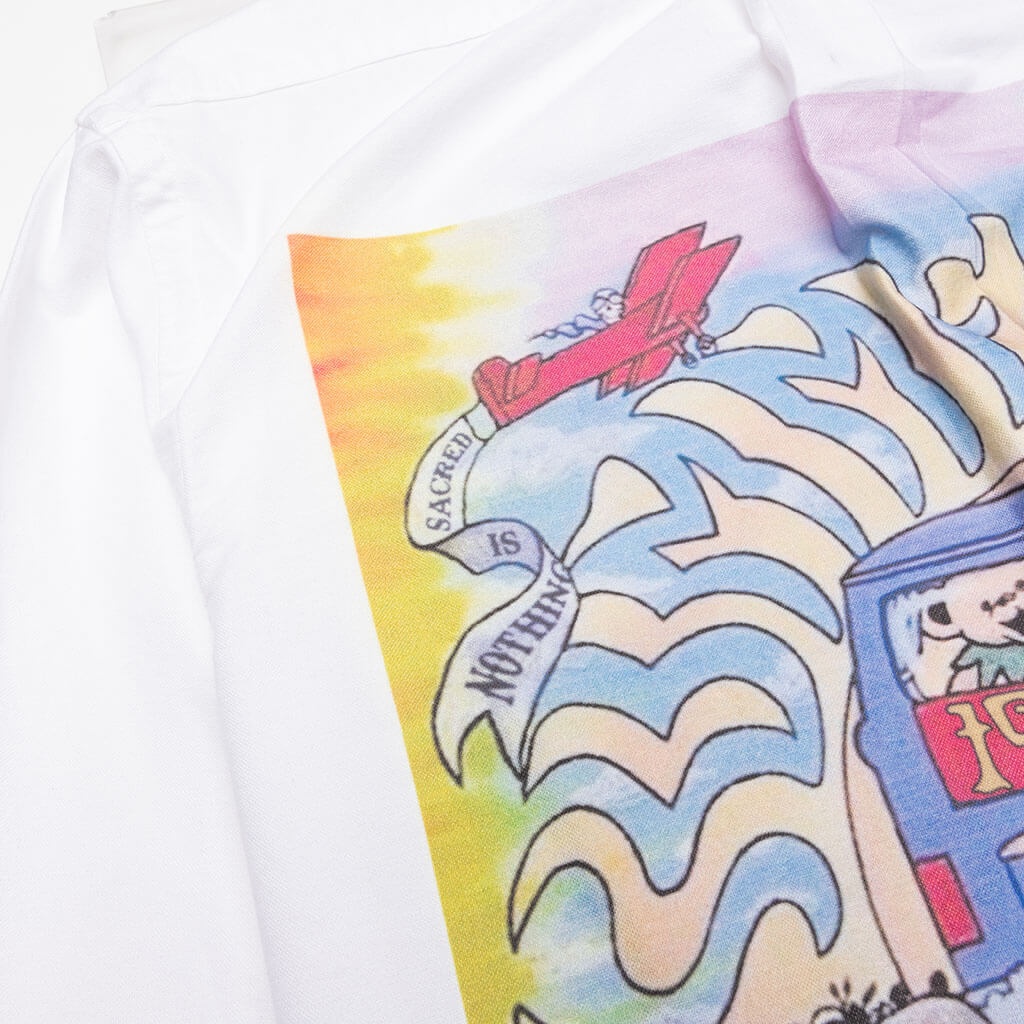 ROAD TRIP BUTTON-DOWN SHIRT - WHITE - 4