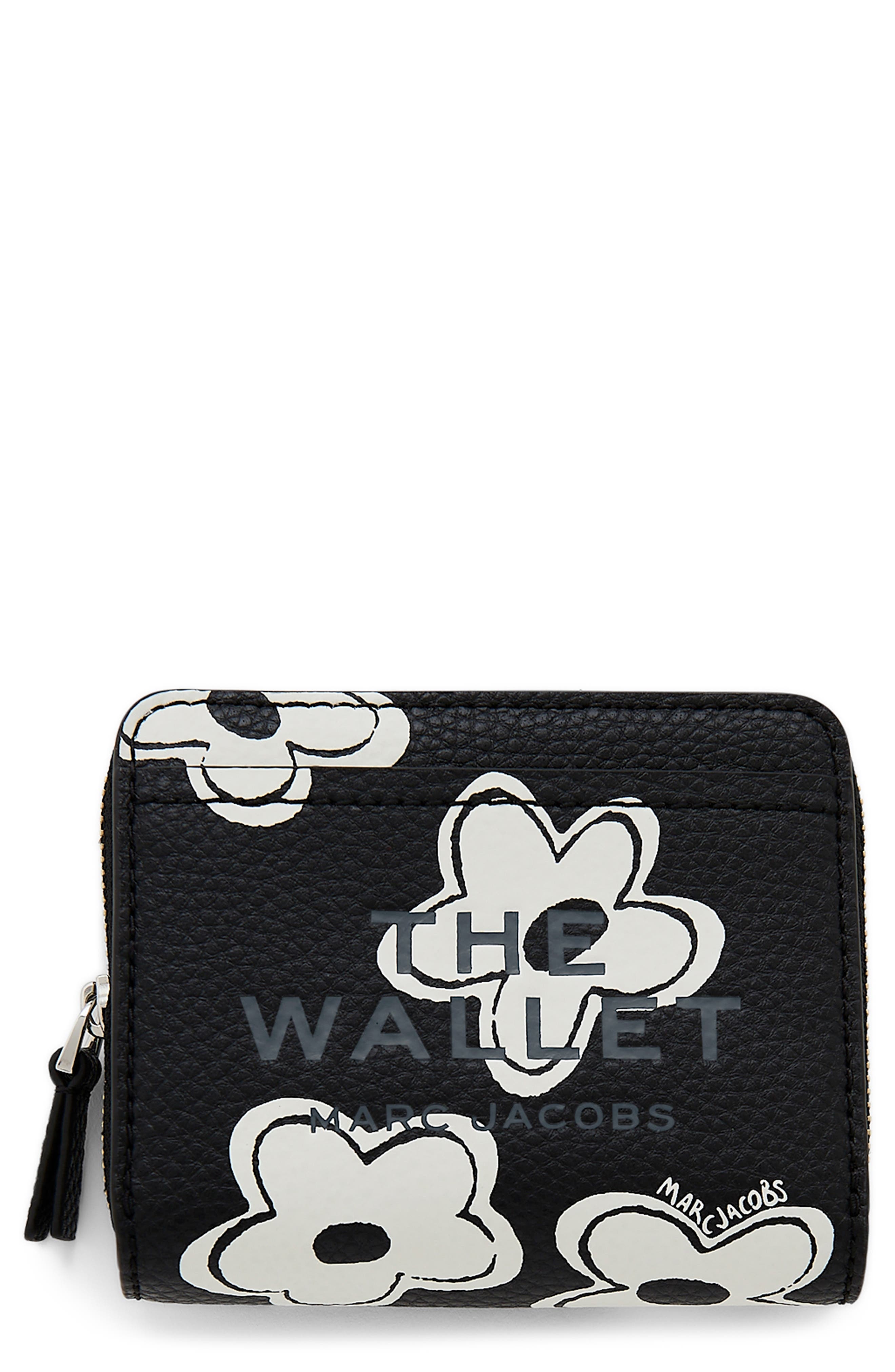Marc Jacobs The Mini Compact Wallet in Black/white at Nordstrom - 1