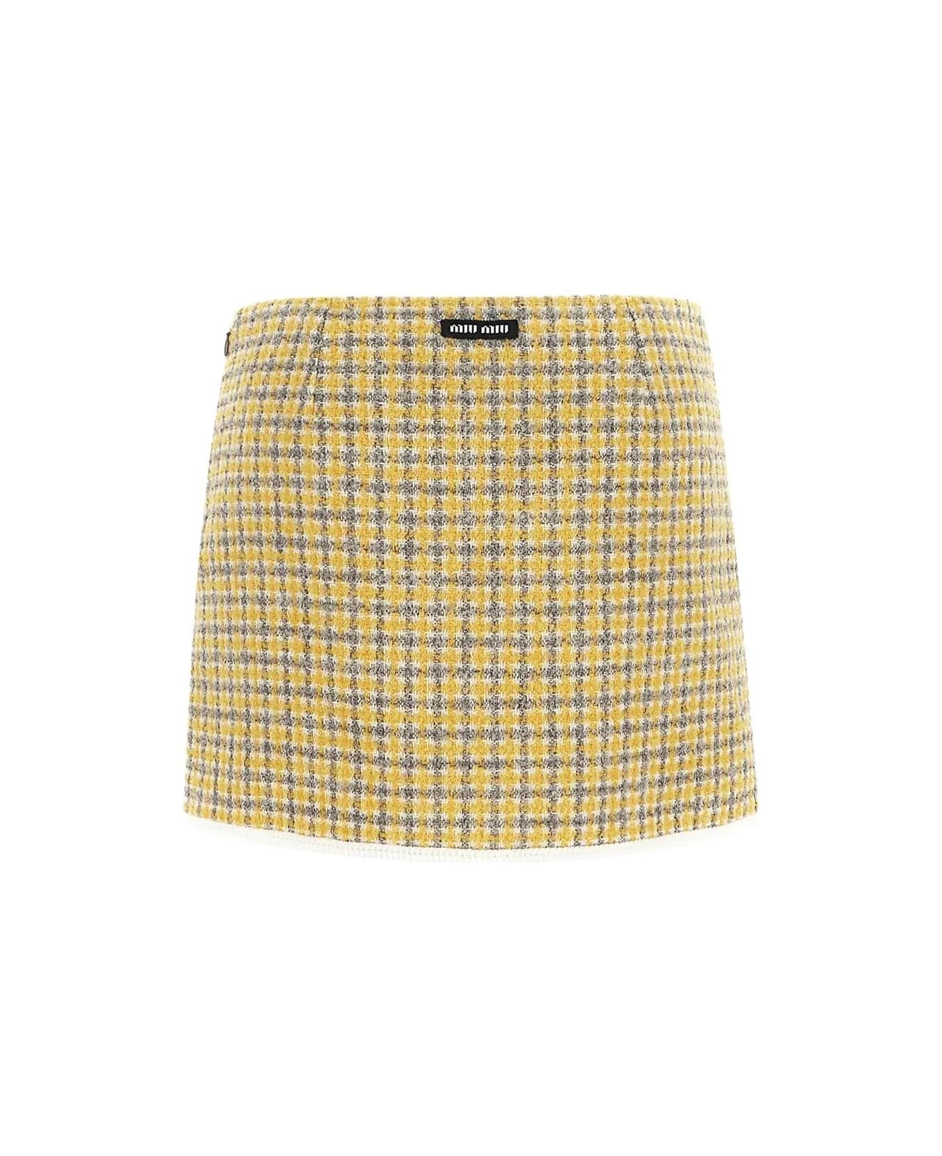 Two-tone Bouclã© Mini Skirt - 2