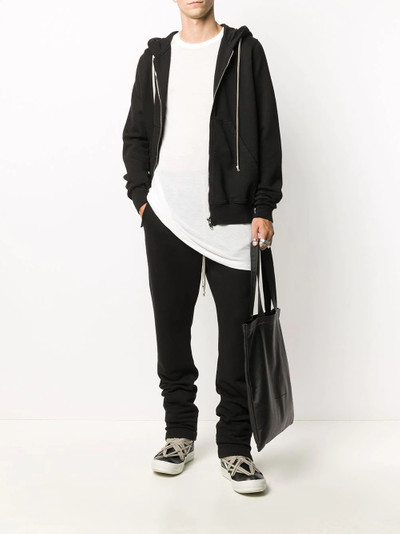 Rick Owens DRKSHDW zipped drawstring hoodie outlook