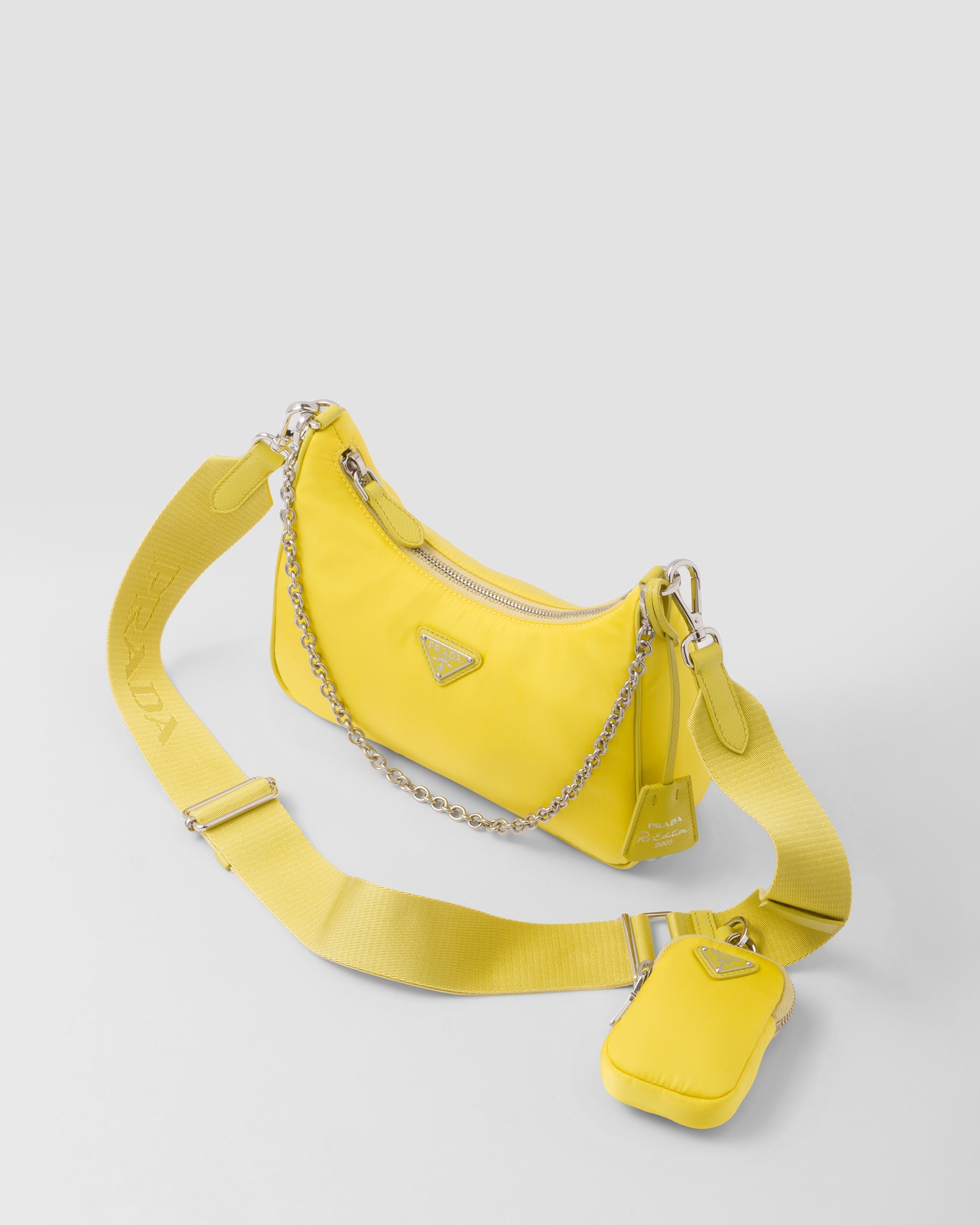 Prada Re-edition 2005 Re-nylon Mini Bag in Yellow