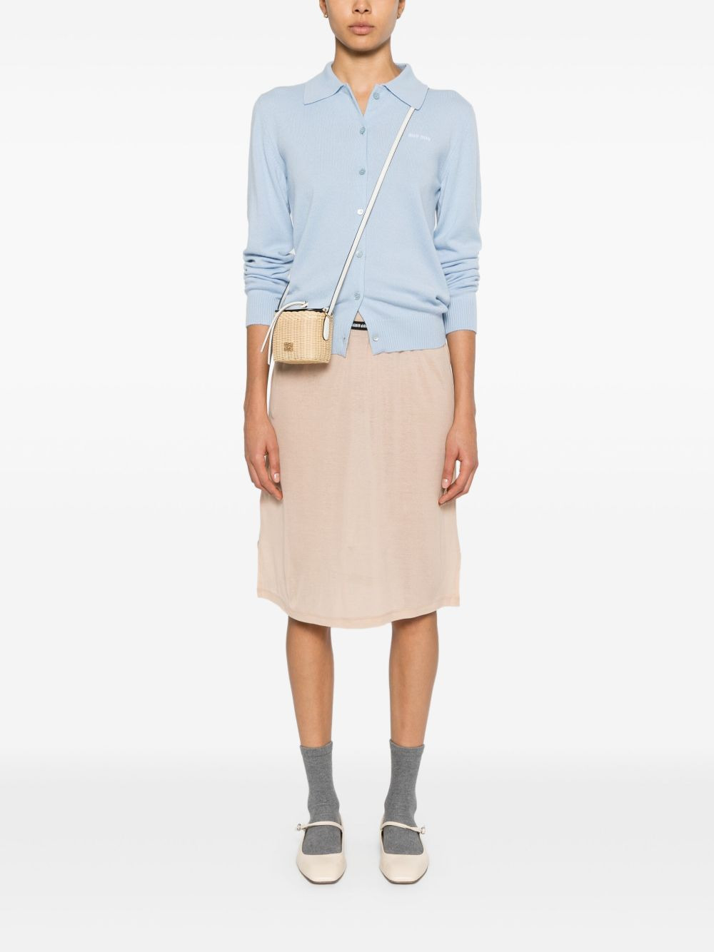 jersey midi skirt - 2