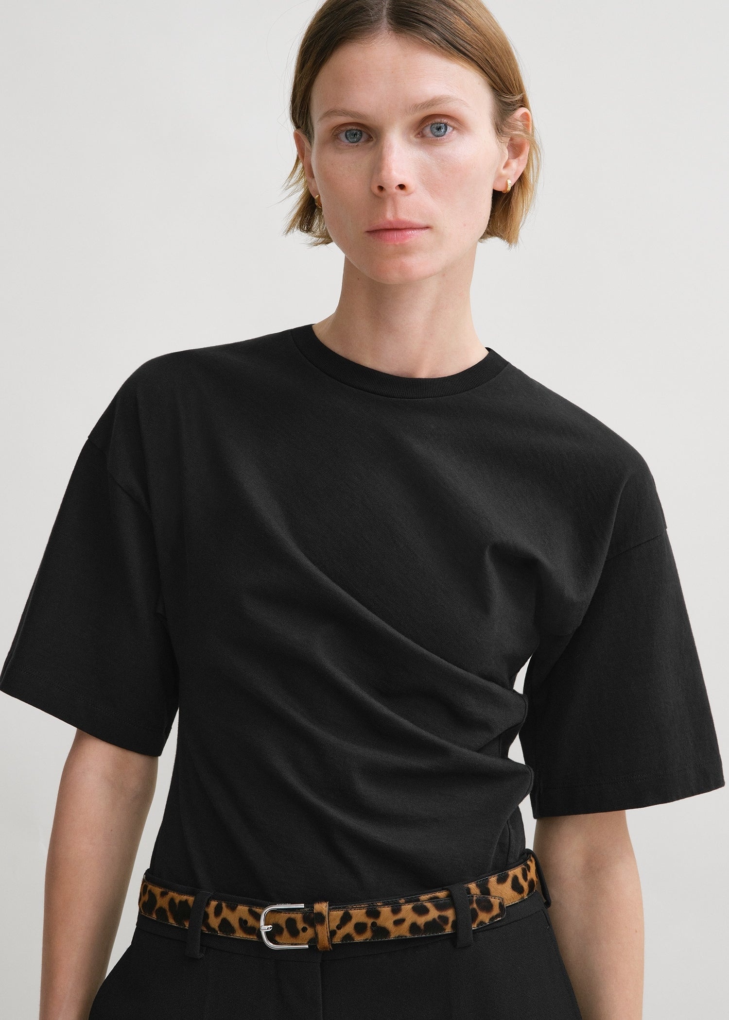 Twisted jersey tee black - 5