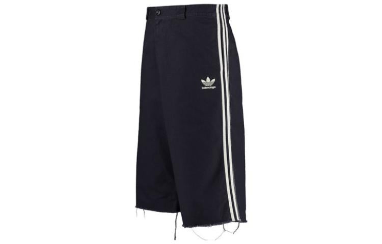Balenciaga x adidas Baggy Denim Shorts 'Navy' 725587TNP048065 - 3