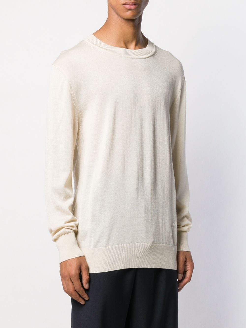 Ami embroidery crew neck jumper - 3