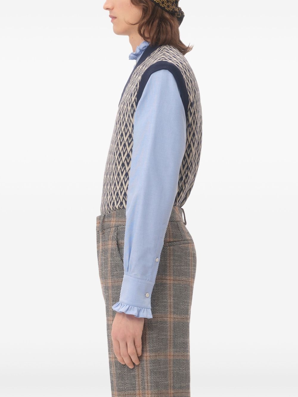 jacquard vest - 4