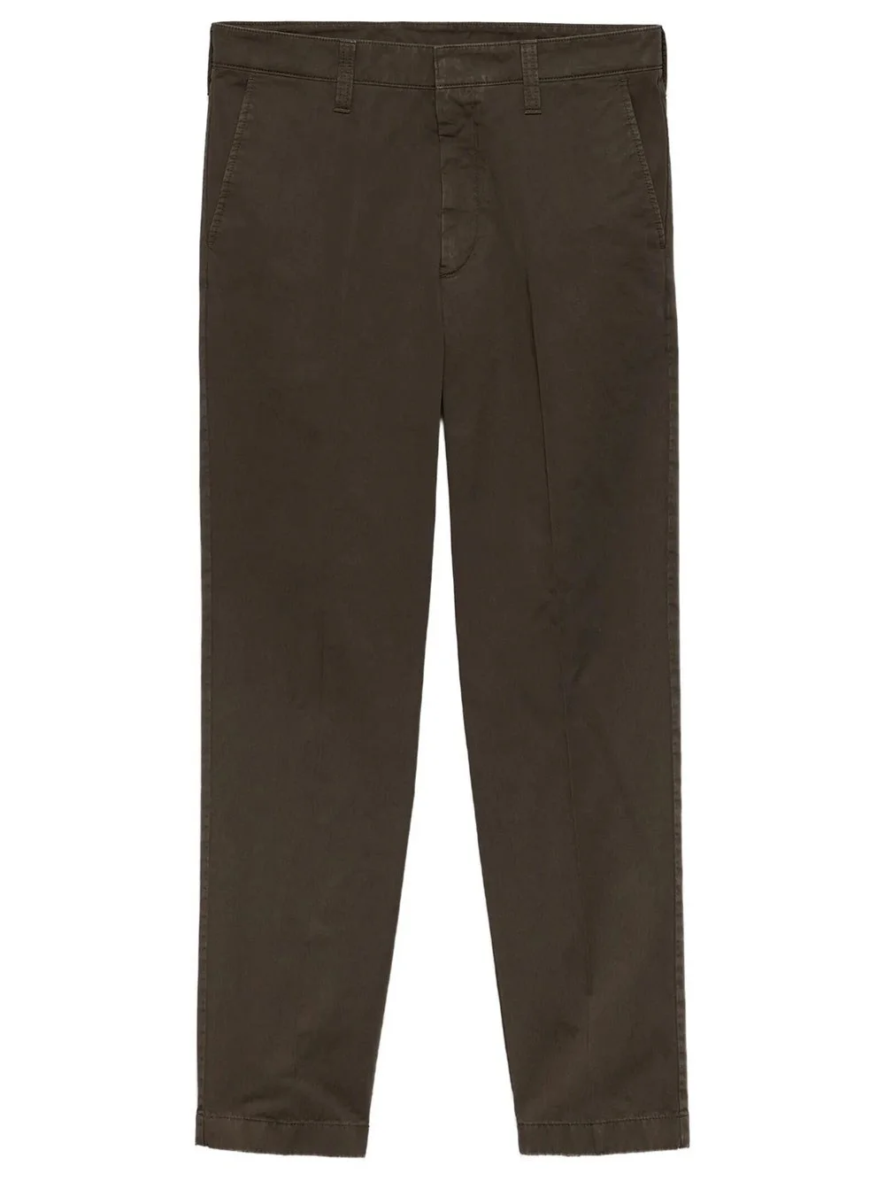 Garment-Dyed Cotton Trousers - 1