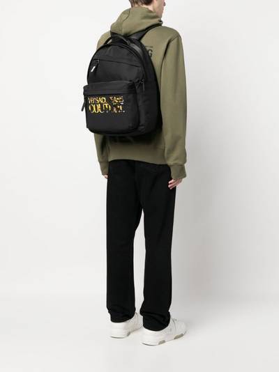 VERSACE JEANS COUTURE logo-lettering backpack outlook