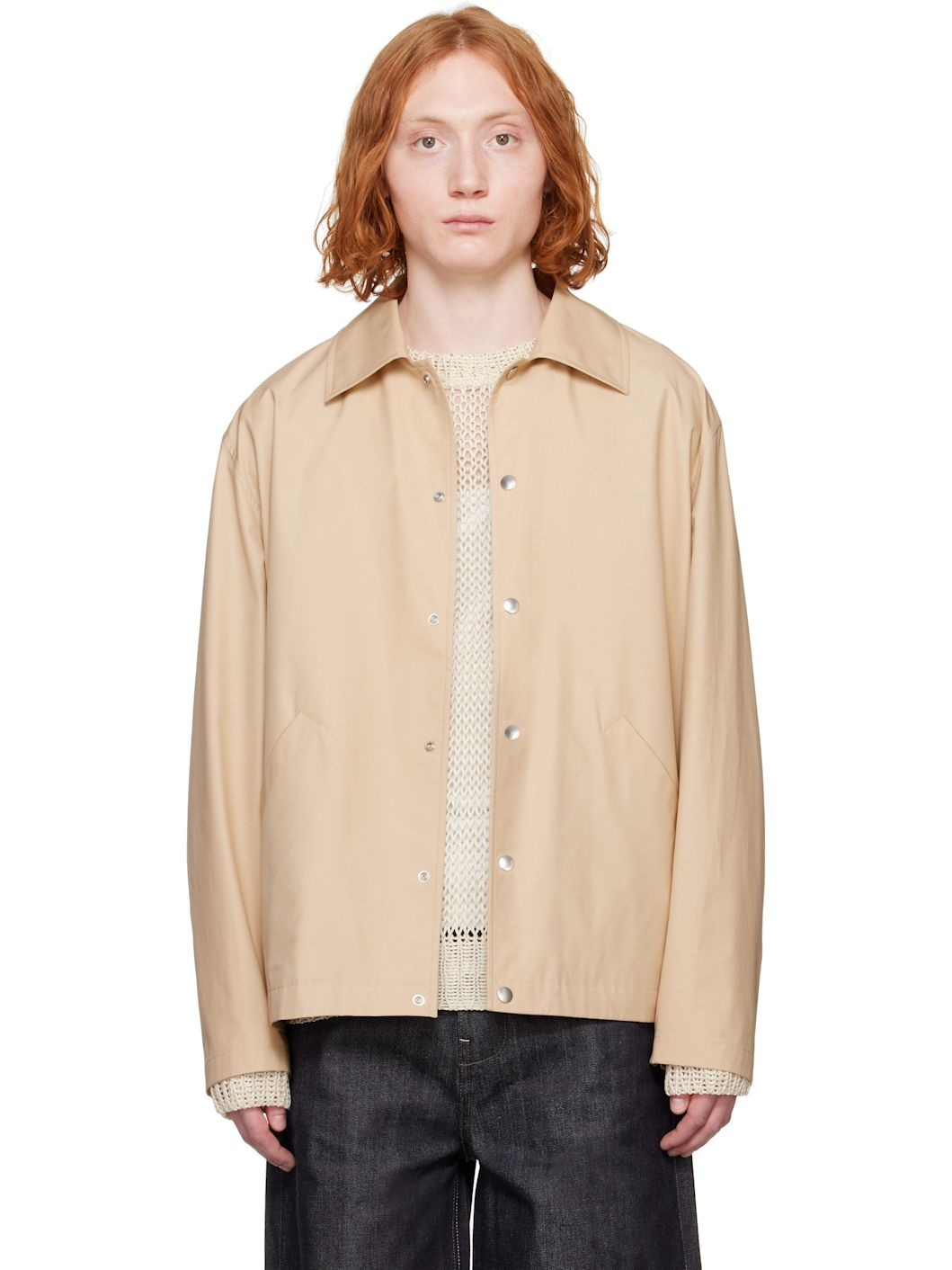 Beige Logo Jacket - 1