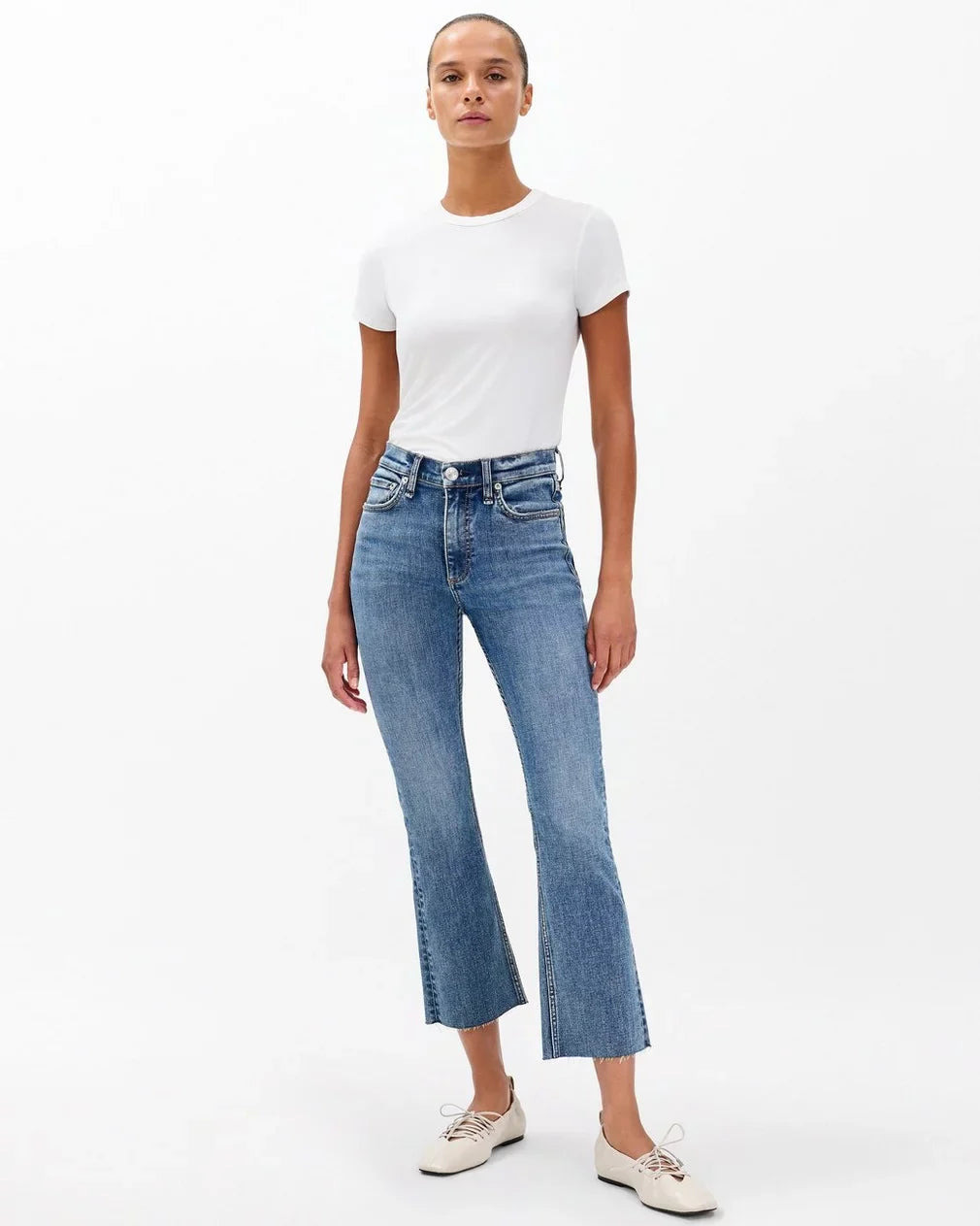 Flexi Peyton Mid-Rise Ankle Bootcut Jeans - 3