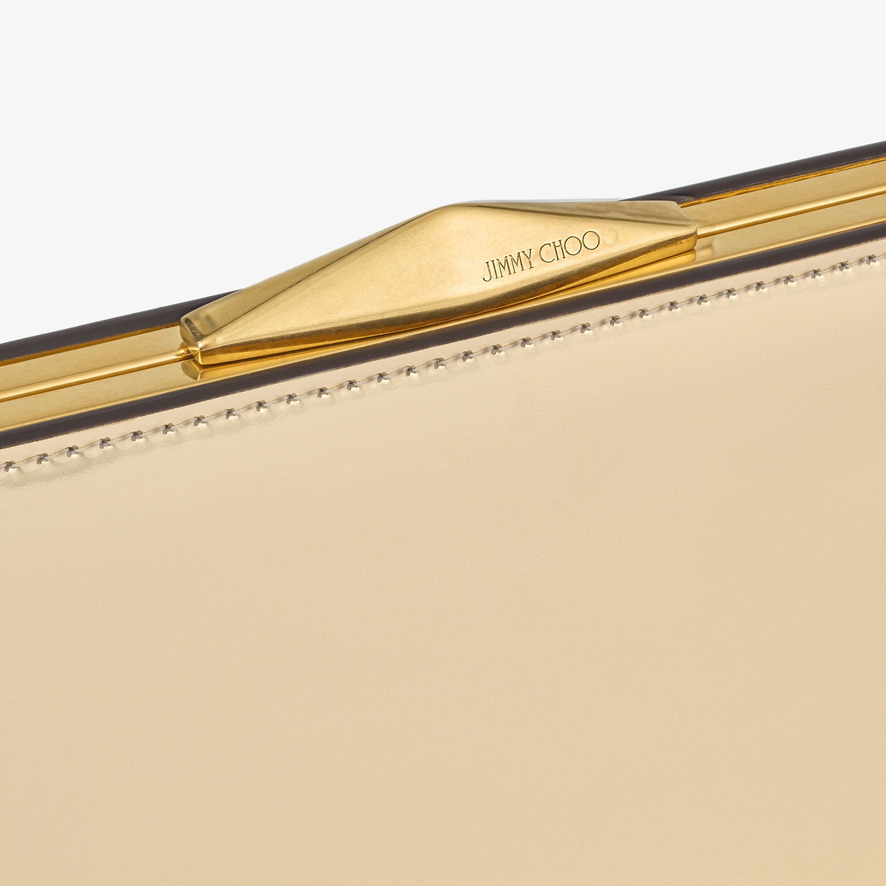 Diamond Cocktail
Gold Mirror Leather Clutch - 3
