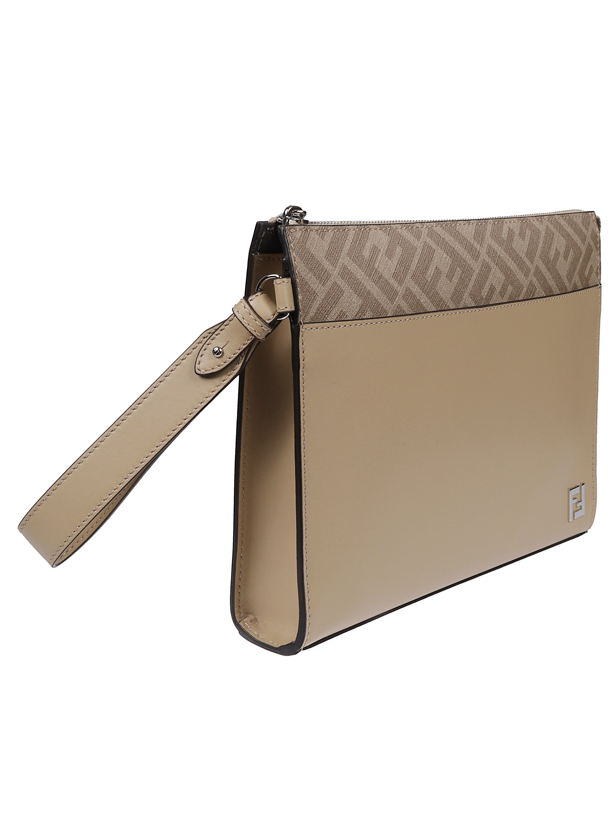 Leather clutch bag - 3