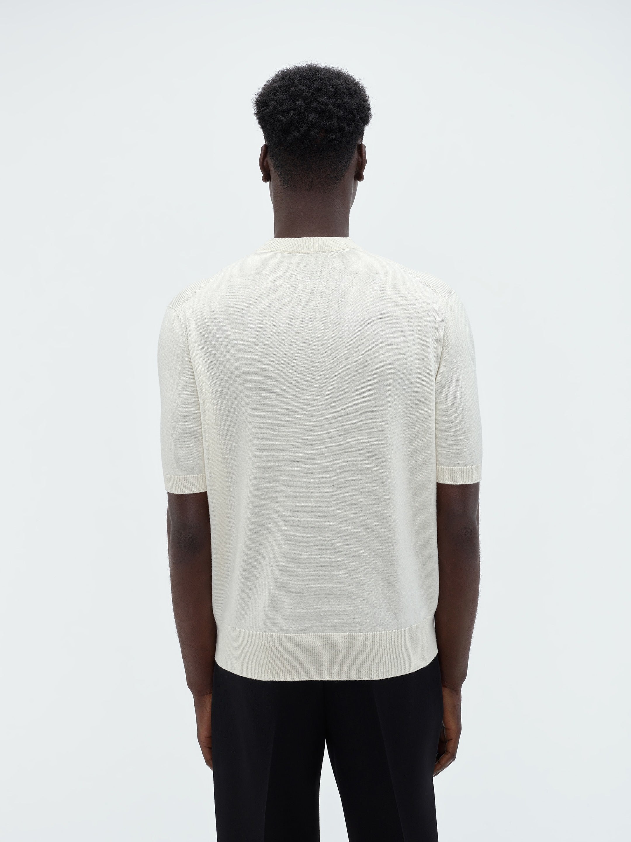 SHORT SLEEVE CREW- ALABASTER - 5