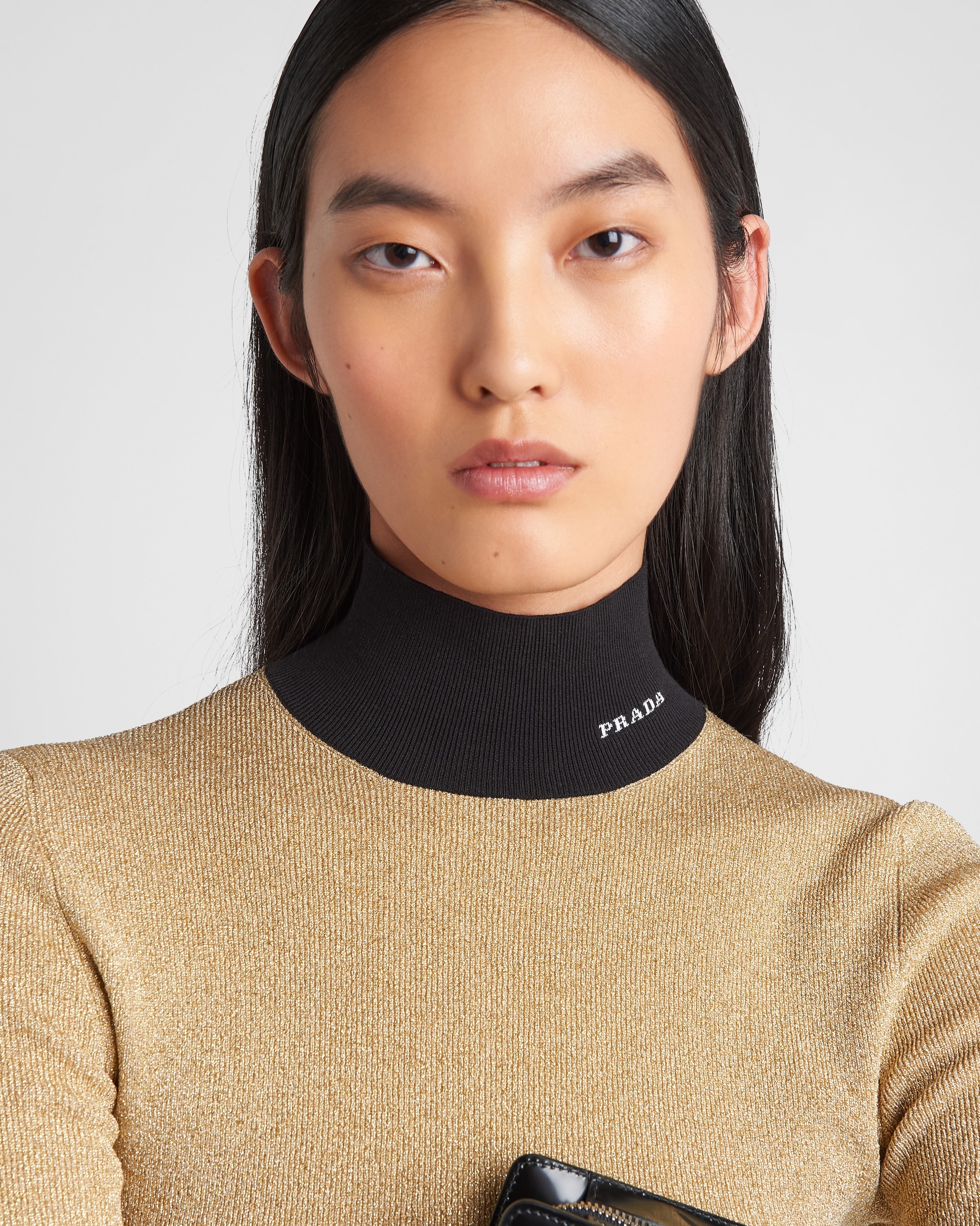 Lamé turtleneck sweater - 3