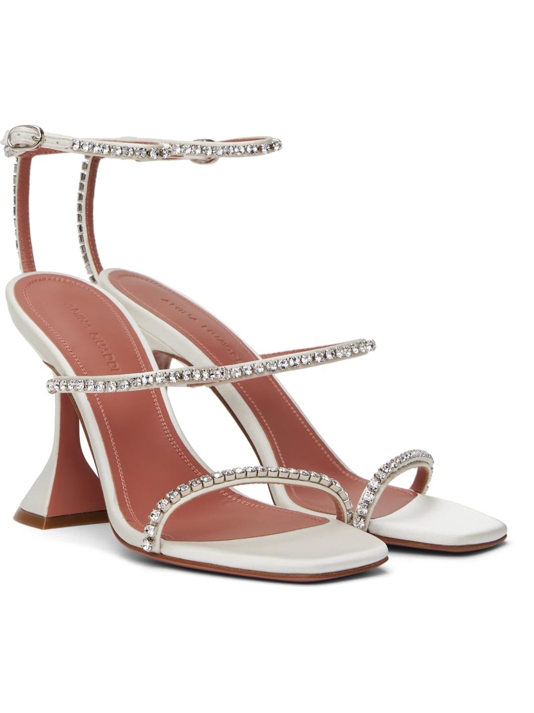 White Gilda Heeled Sandals - 4